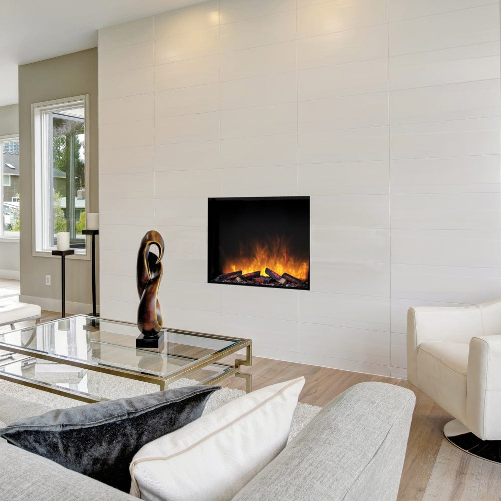 Flamerite E FX Slim Line Tall 750T Built-In Smart Electric Fireplace with Remote Control - Modern Wall Mounted Fireplace Heater for Living Room, Bedroom & Office (FLR FP EFX SL 750T)