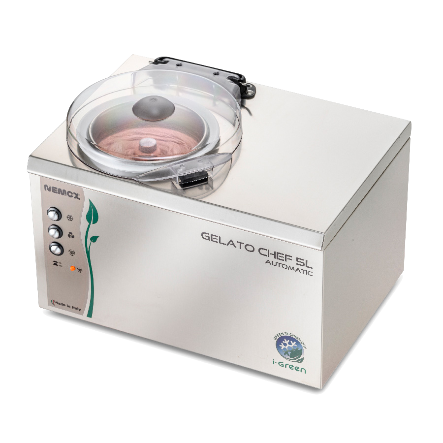 Nemox Gelato Chef 5L Automatic Ice Cream Maker - Professional Commercial Gelato Machine for Home & Business Use - Perfect for Italian Gelato, Sorbet, Frozen Yogurt Making