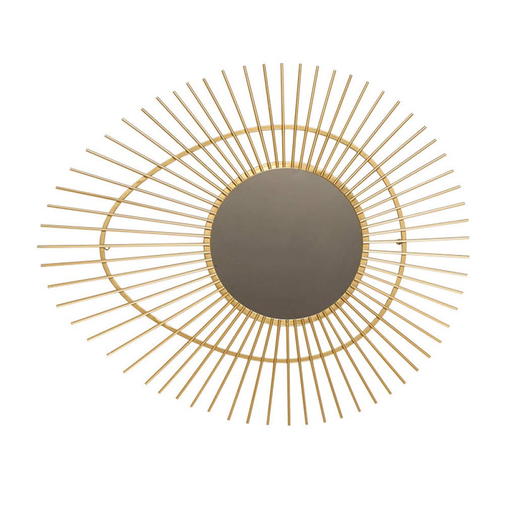 Butterfly Eye-Shaped Decorative Wall Mirror - Elegant Metal Art Makeup Mirror for Bathroom, Dressing Room & Vanity - Handcrafted Hanging Mirror with Ornate Frame - Perfect for Home Decor, Wedding Decorations & Gift Ideas