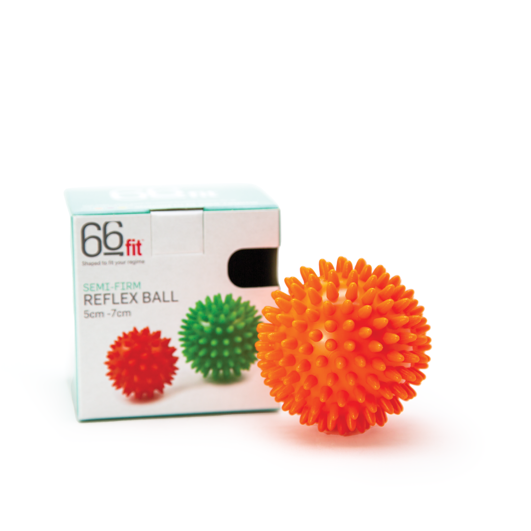 66Fit Reflex Massage Ball - Trigger Point Therapy for Muscle Pain Relief & Recovery - Perfect for Athletes, Yoga, and Post-Workout Relaxation