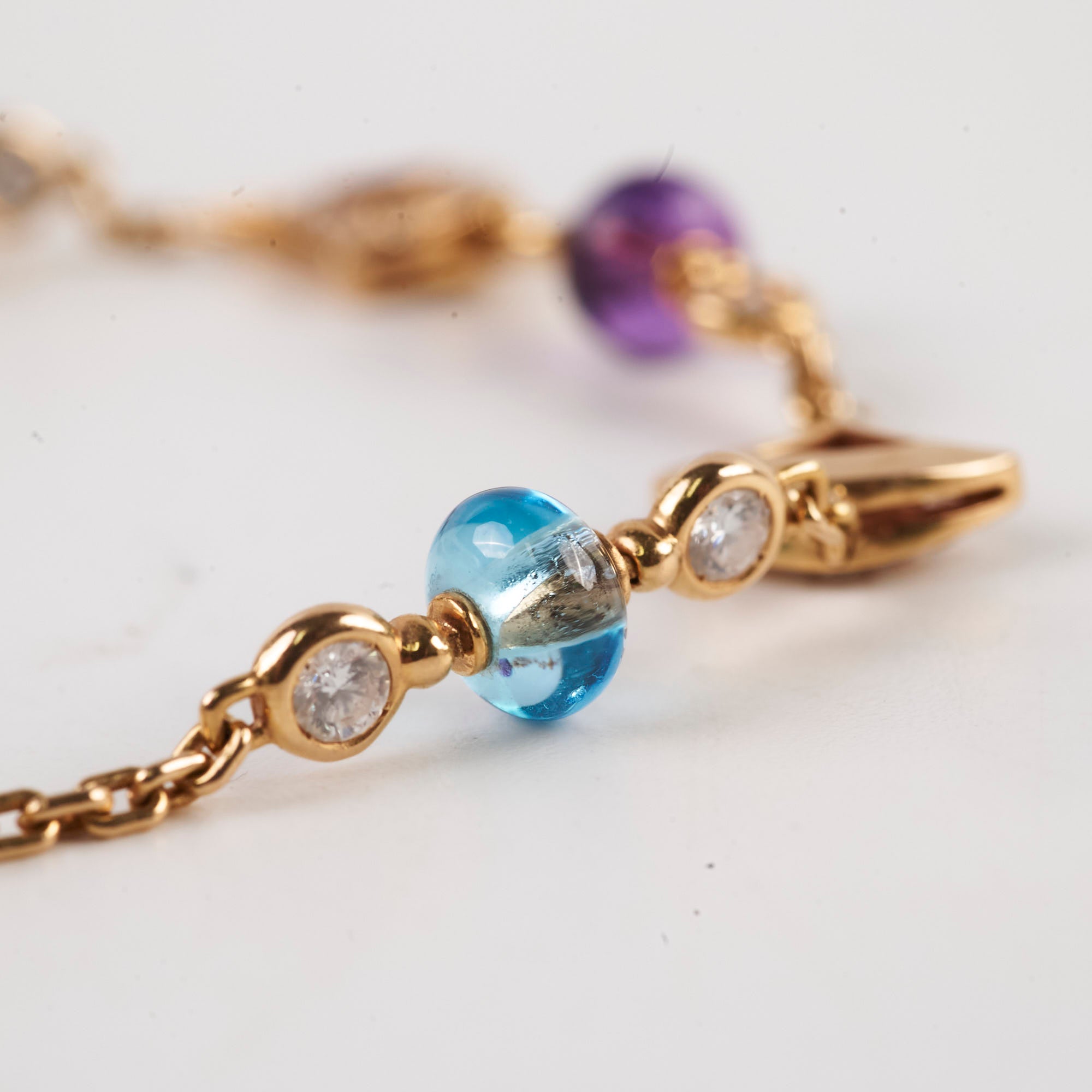 Bulgari Divas' Dream Bracelet with Multicolor Gemstones - Elegant Jewelry for Women, Perfect for Parties & Special Occasions