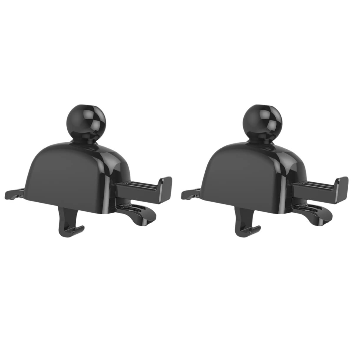 Mikikit 2-Pack Black Car Phone Holder - Secure Auto Phone Mount for Air Vent, Perfect for Driving, Navigation, and Hands-Free Calling