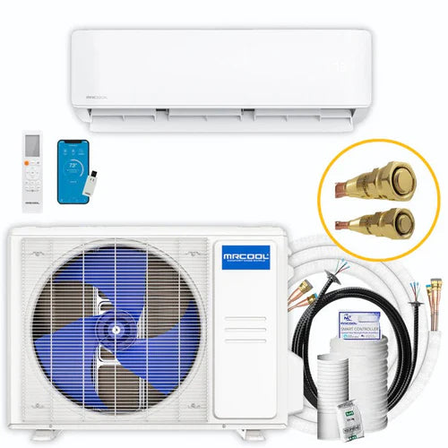 MRCOOL DIY 36K BTU Ductless Mini Split Heat Pump Complete System - Energy Star Certified 4th Generation (DIY 36 HP WM 230C25) - Perfect for Home, Garage, or Workshop Heating & Cooling