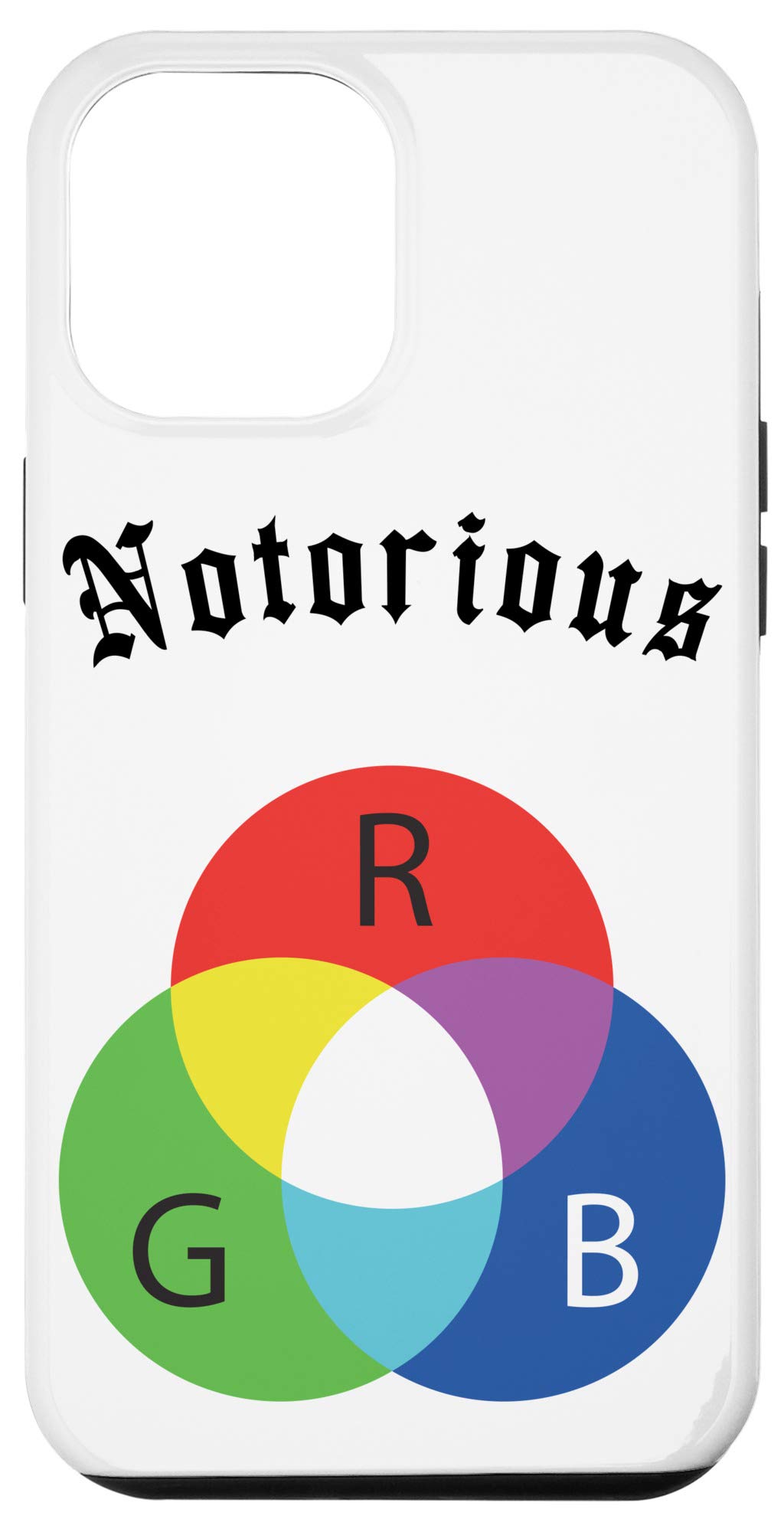 iPhone 12 Pro Max Case - Notorious RGB Color Wheel Design - Funny Graphic Designer Gift - Perfect for Tech Enthusiasts & Creative Professionals