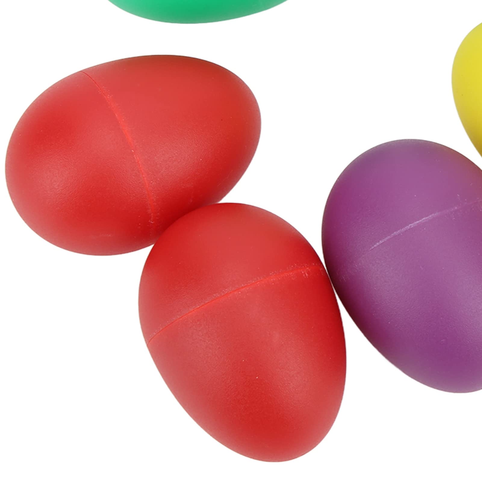10 Pcs Colorful Plastic Egg Shakers - Percussion Musical Instrument Set for Kids, Easter Egg Maracas for DIY Painting & Learning - Perfect for Classroom, Music Therapy & Early Childhood Education