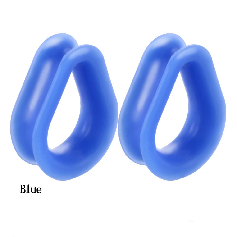 IPINK 18Pcs Hollow Silicone Teardrop Ear Plugs & Tunnels - Stretching Gauges Body Jewelry for Ear Piercing - Perfect for Stretching, Daily Wear and Alternative Fashion
