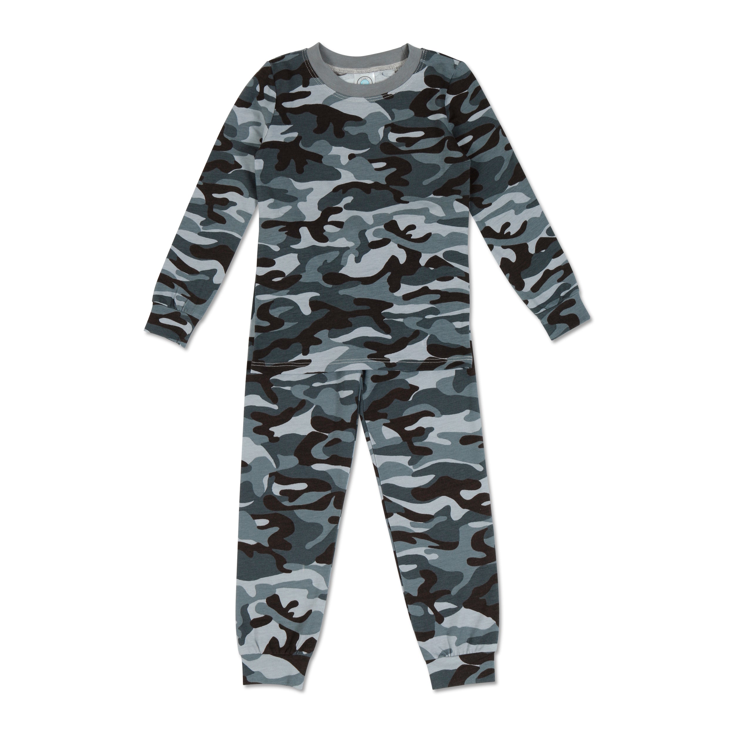 Grey Camo Long Sleeve Shirt & Pants Set for Boys and Men - Perfect for Hunting, Outdoor Adventures & Casual Wear
