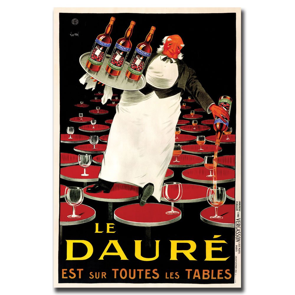 Trademark Fine Art Le Daure Canvas Art by Lotti - Hand-Painted Wall Decor for Living Room, Bedroom & Office - Perfect for Home & Office Decor