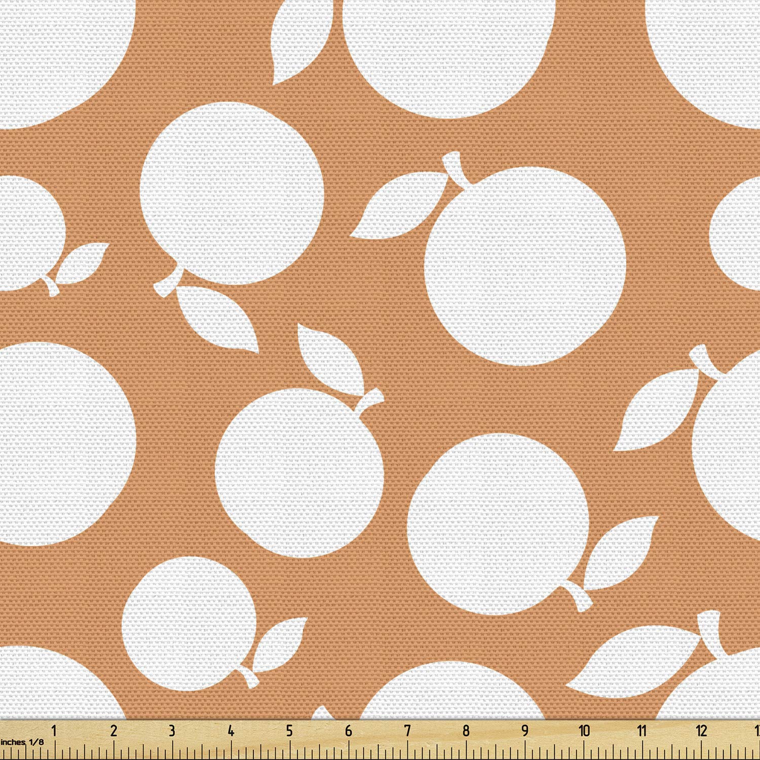 Ambesonne Peach Fabric 5 Yards - Upholstery & Home Decor for Kitchen & Living Room