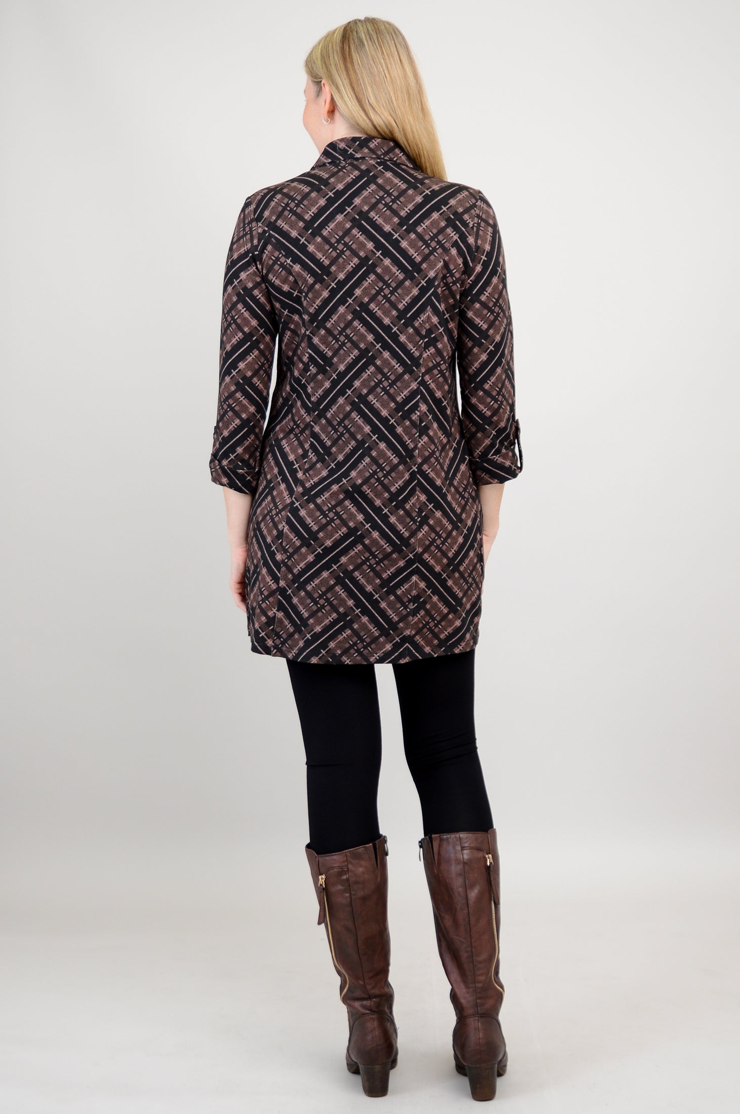 Charlie Tunic - Soft Bamboo Fabric Plaid Tops for Women | Final Sale | Perfect for Casual Wear, Office Outfits & Weekend Brunch