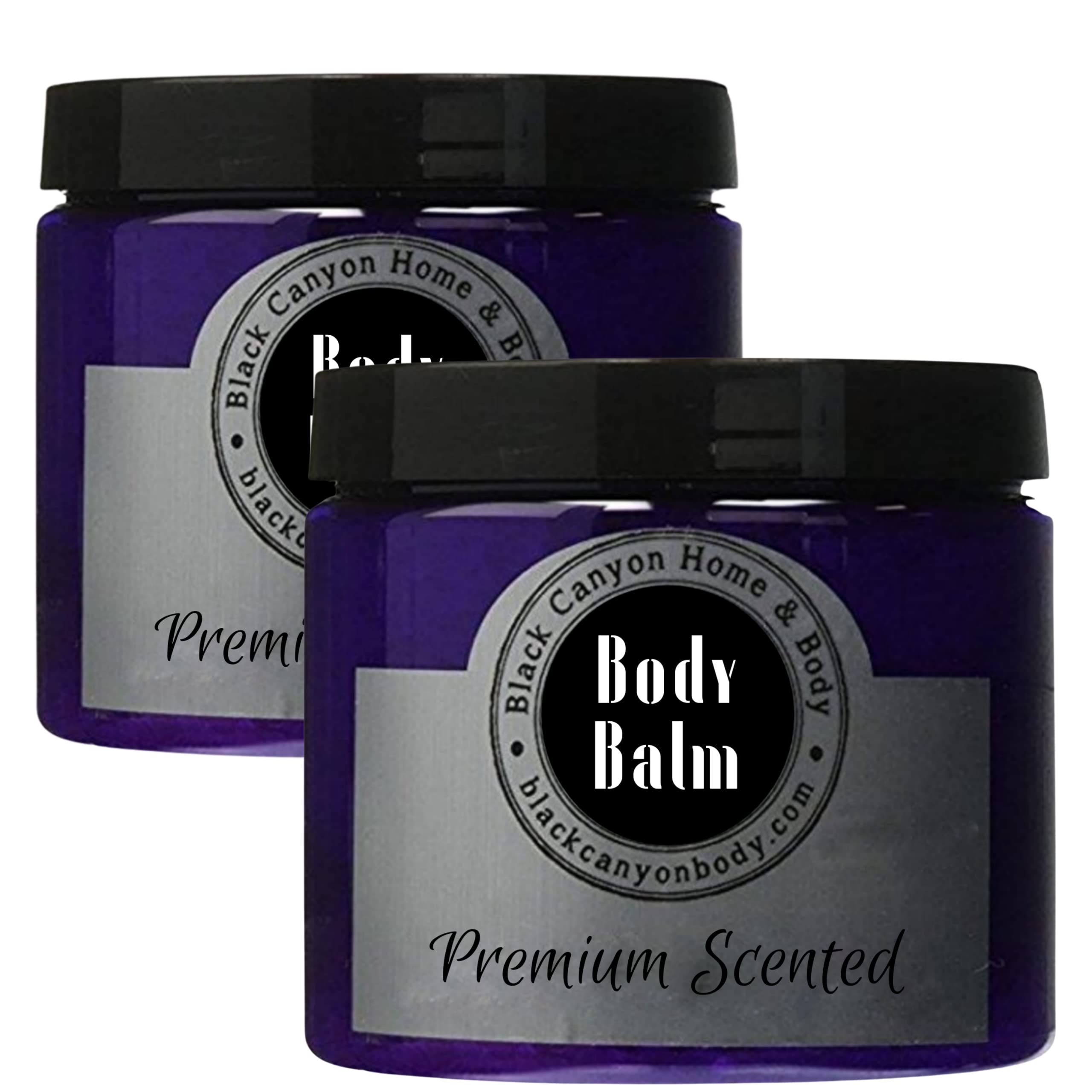 Black Canyon Egg Nog Scented Natural Body Balm - 16 Oz (2 Pack) - Moisturizing & Nourishing Skin Care for Dry Hands, Feet & Elbows - Perfect for Winter Hydration & Holiday Gifts