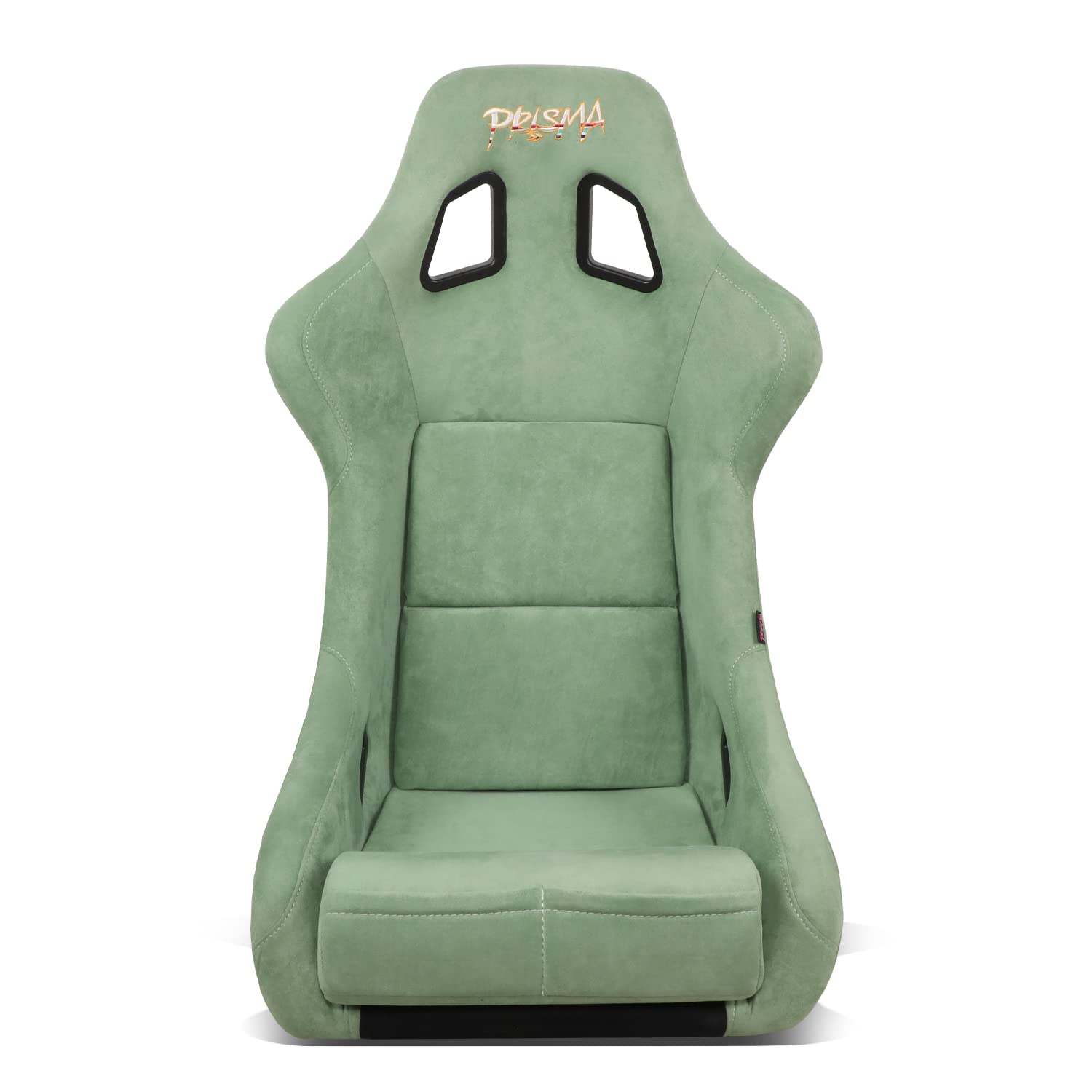 NRG Innovations FRP-302OL-PRISMA Fixed Back Bucket Racing Seat with Bottom Mount Bracket - Olive/Sparkle Paint | High-Performance Racing, Drifting & Track Use | Lightweight & Durable FRP Construction for Sports Cars & Simulators