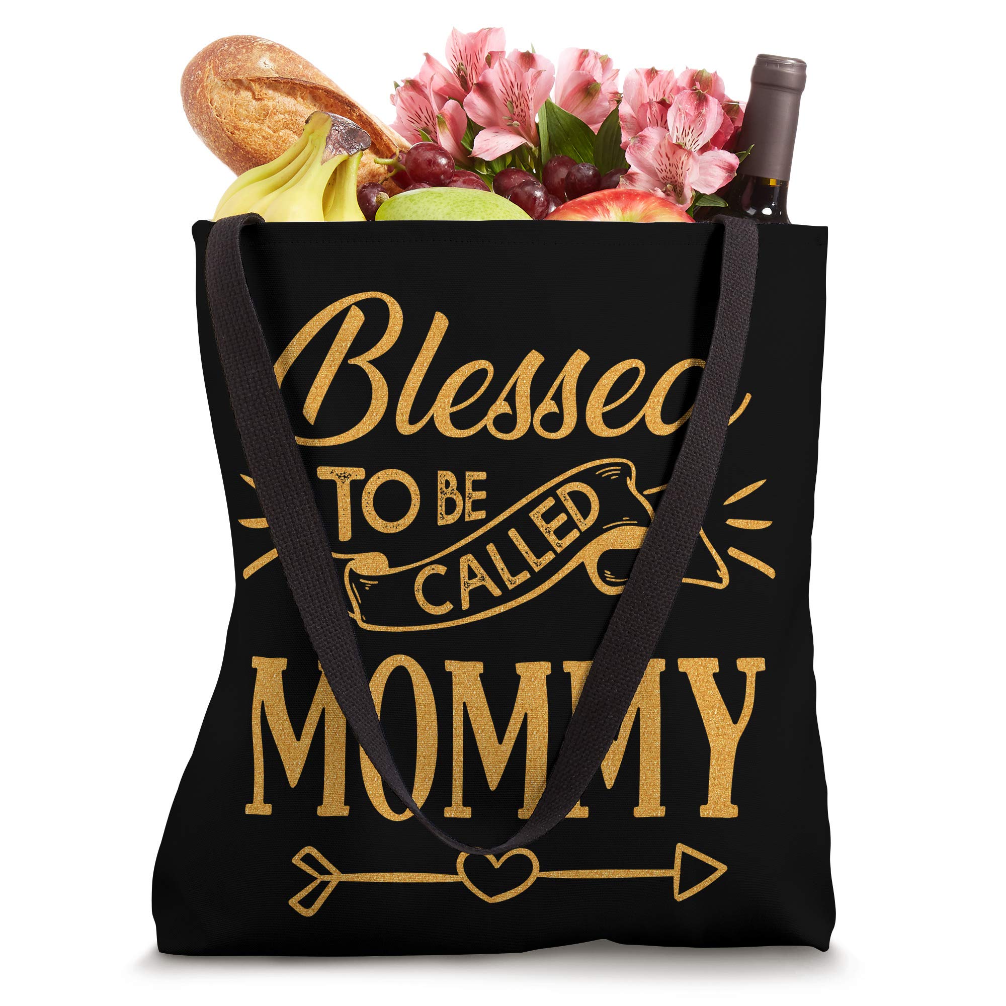 Blessed To Be Called Mommy Tote Bag - Premium Mothers Day Gift for Women - Large Canvas Tote for Work, Shopping & Beach Day