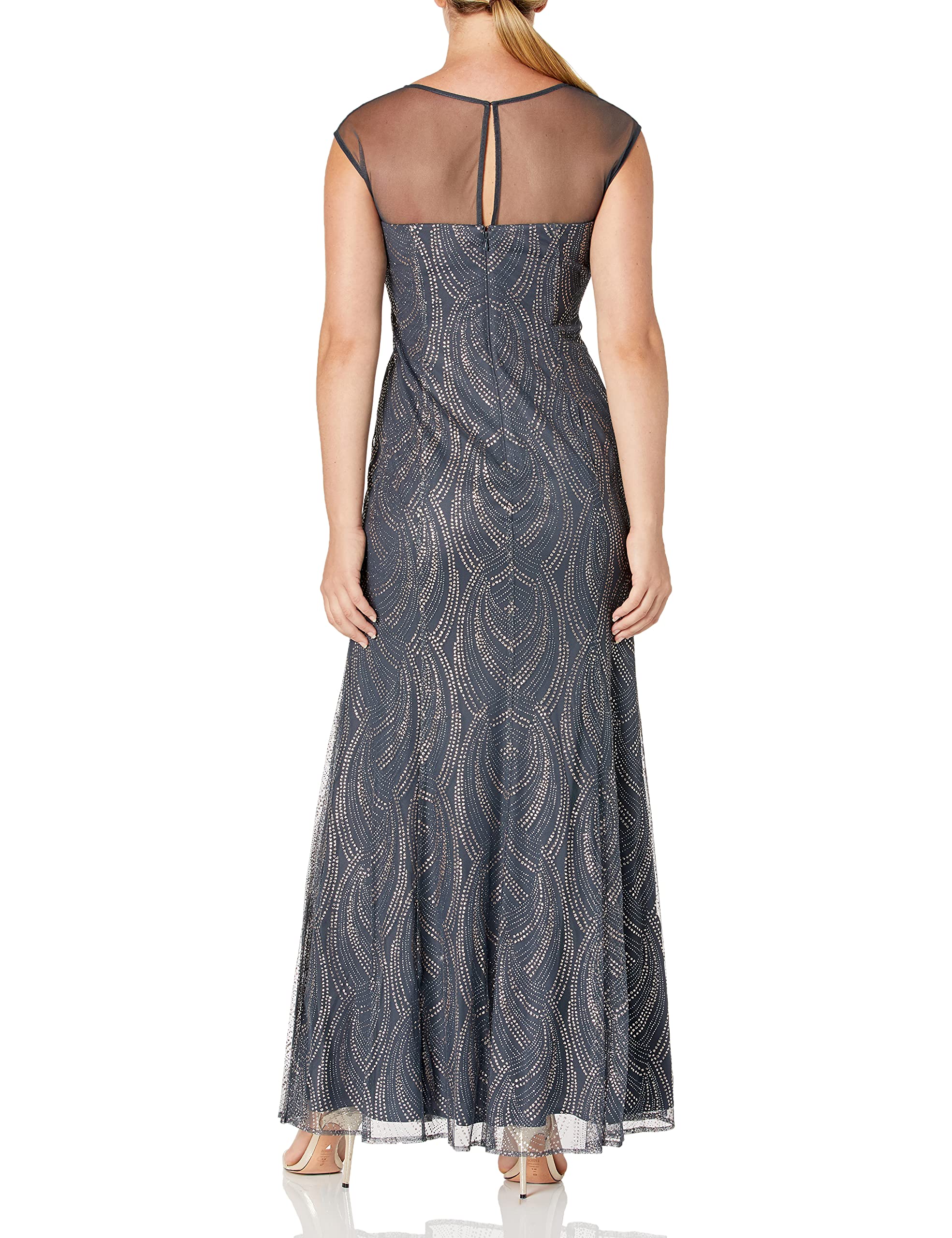 S.L. Fashions Women's Sparkly Sequin Party Dress for Evening, Prom, Cocktail & Special Occasions - Elegant Bodice Formal Gown - Closeout Sale