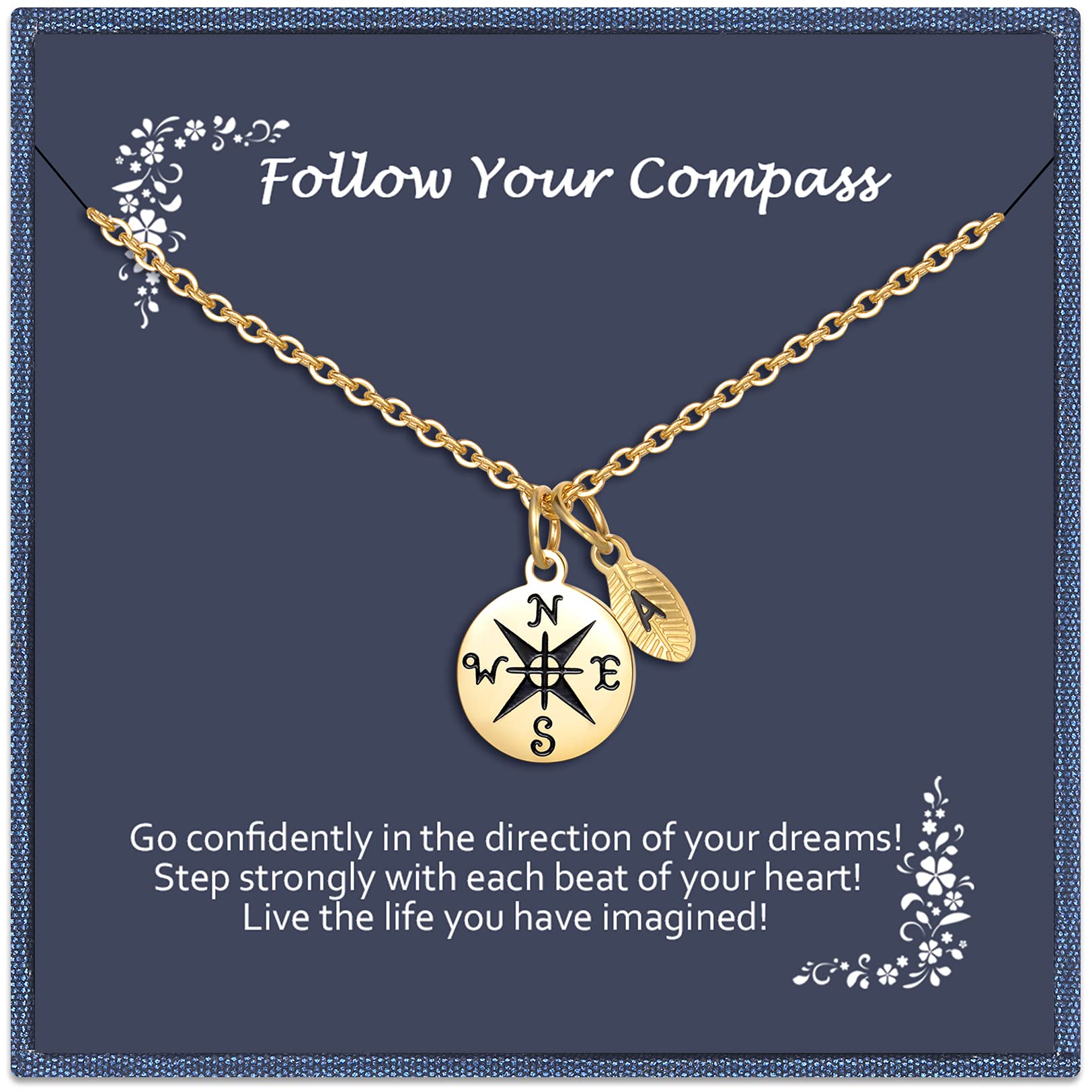 **CERSLIMO Graduation Gifts for Women 2024 - Personalized Initial Necklace with Gold Coin Pendant, Inspirational Jewelry for Daughter, Sister & Best Friend - Perfect for Birthdays, Anniversaries & Special Occasions (A-Z)**    *(Use Case: Ideal for graduation ceremonies, birthday surprises, heartfelt gifts for loved ones, or daily wear as a stylish accessory.)*