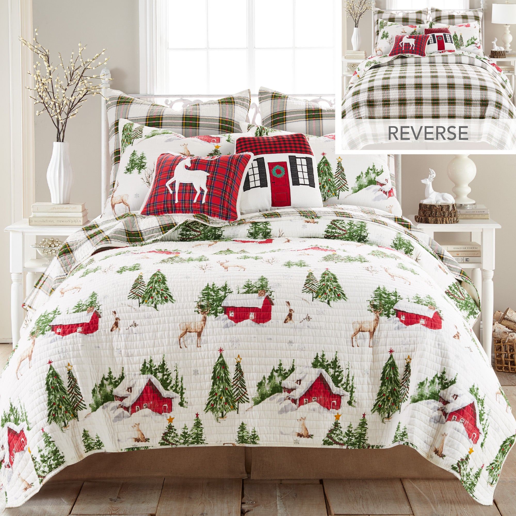 Tatum Pines Holiday Home Pillow - Soft Decorative Throw Pillow for Christmas, Thanksgiving & Seasonal Decor - Perfect for Sofa, Bed & Home Decor