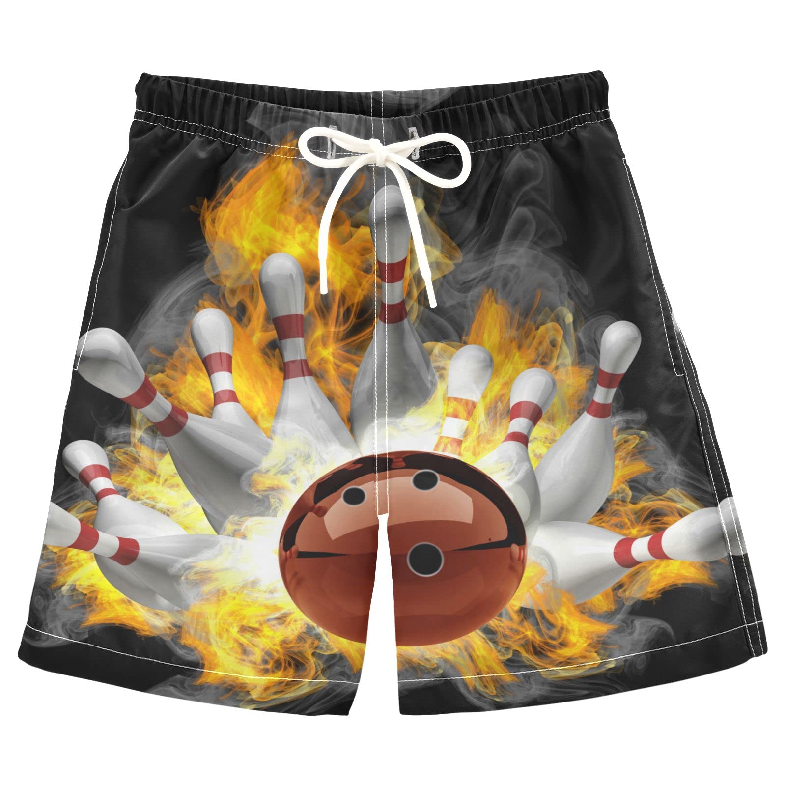 **Boys' Swim Trunks with Mesh Lining - Quick-Dry Beach Board Shorts for Toddlers (Ages 8-14) - Perfect for Swimming, Surfing & Summer Play**