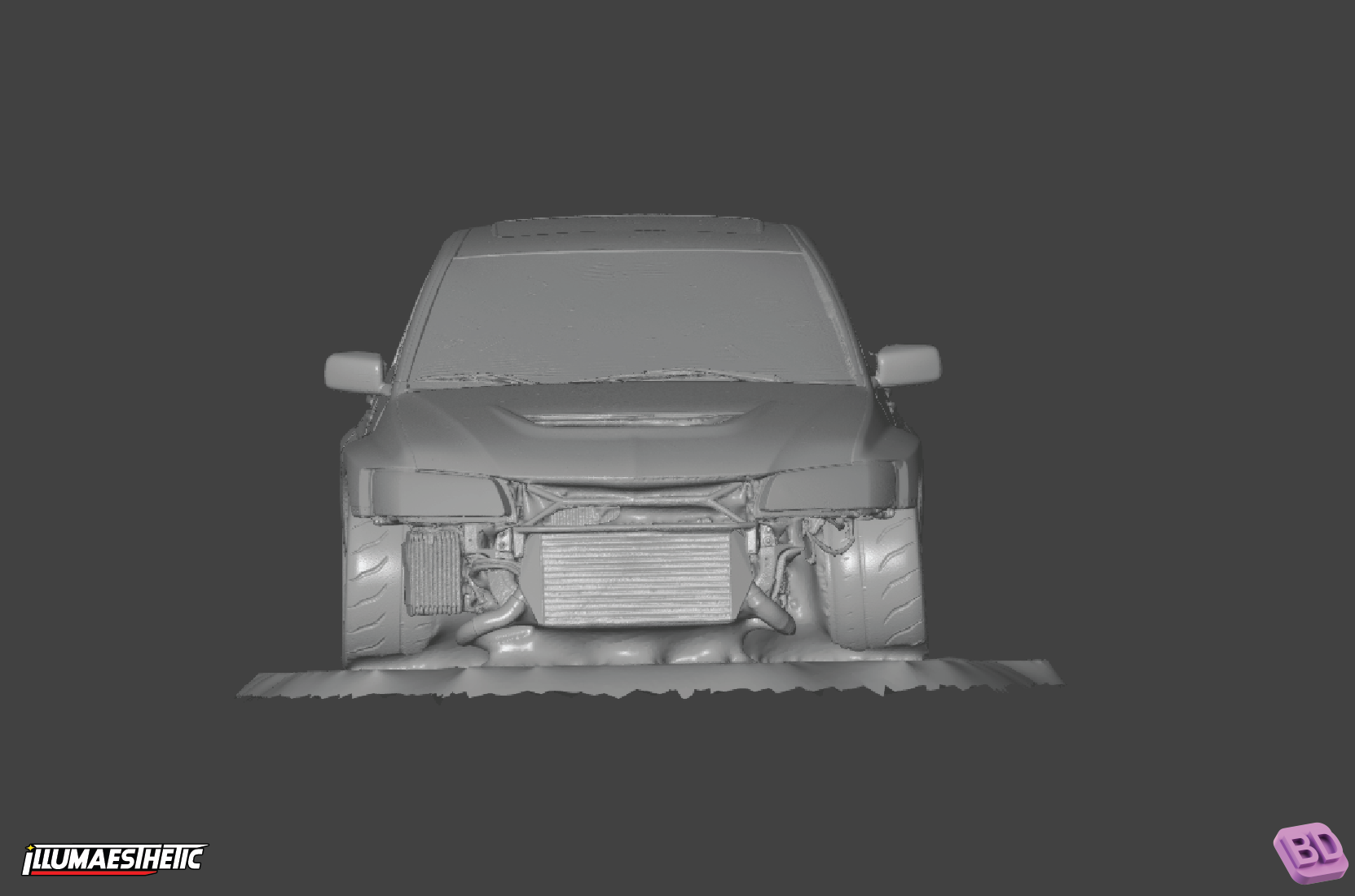 Mitsubishi Lancer Evolution 8 CT9A 3D Scan Model (2003-2005) - Perfect for Car Enthusiasts, 3D Printing Projects & Automotive Design