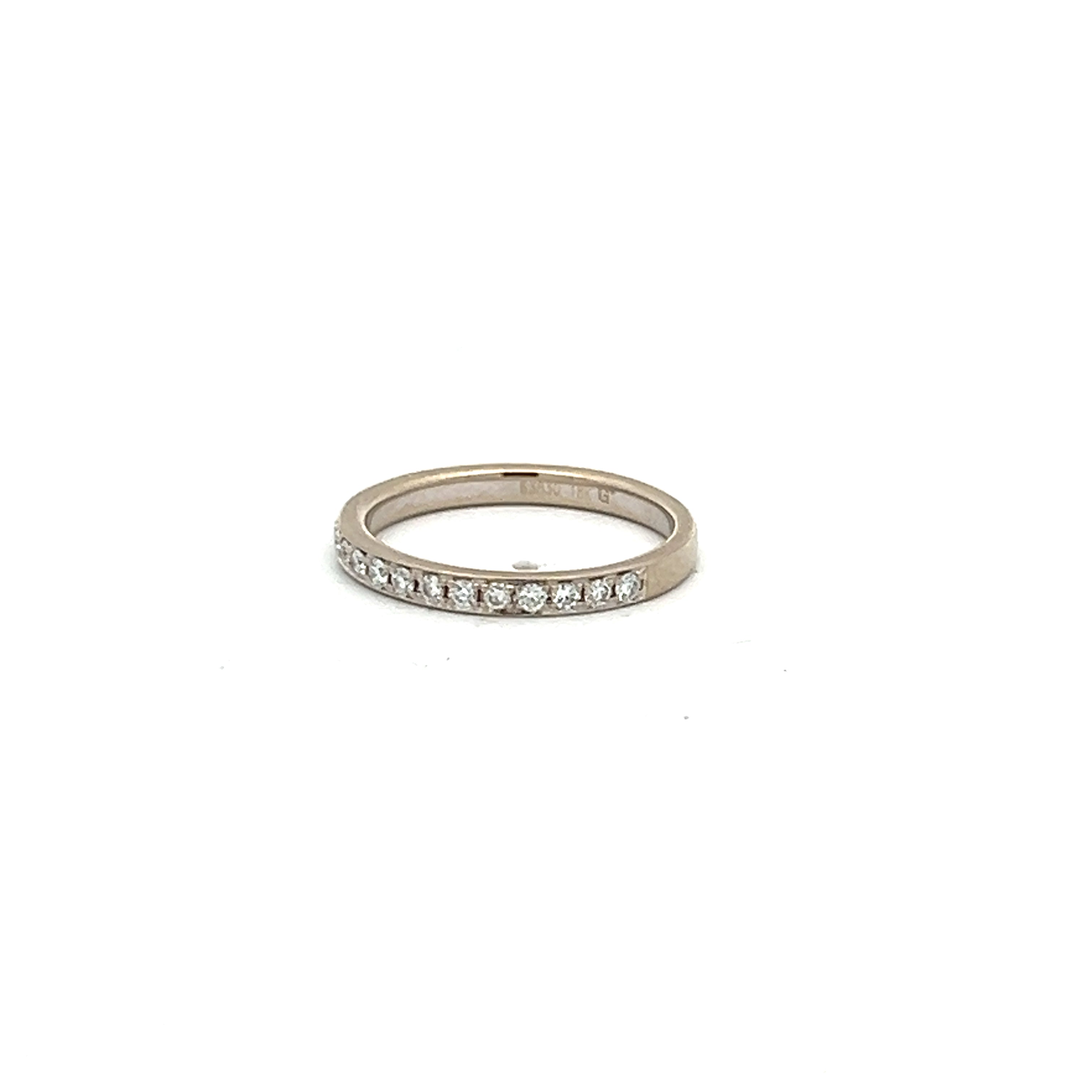 0.38 Carat Round Brilliant H SI1 Diamond 18K White Gold Engagement Ring for Women - Perfect for Proposals, Anniversaries & Special Occasions