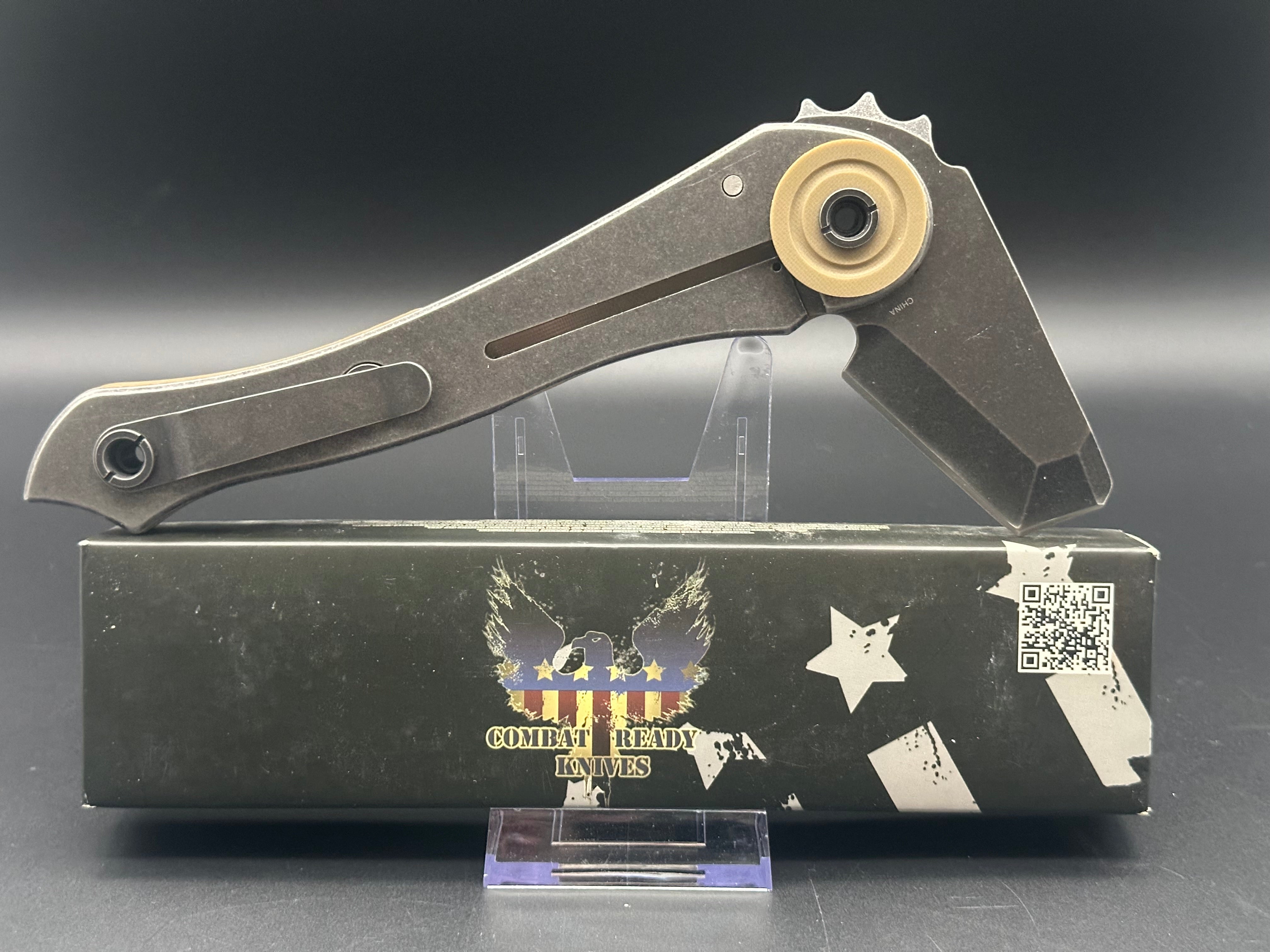 Combat Ready Knives E.D.A. Everyday Axe - Tan G10 Handle, 2.5