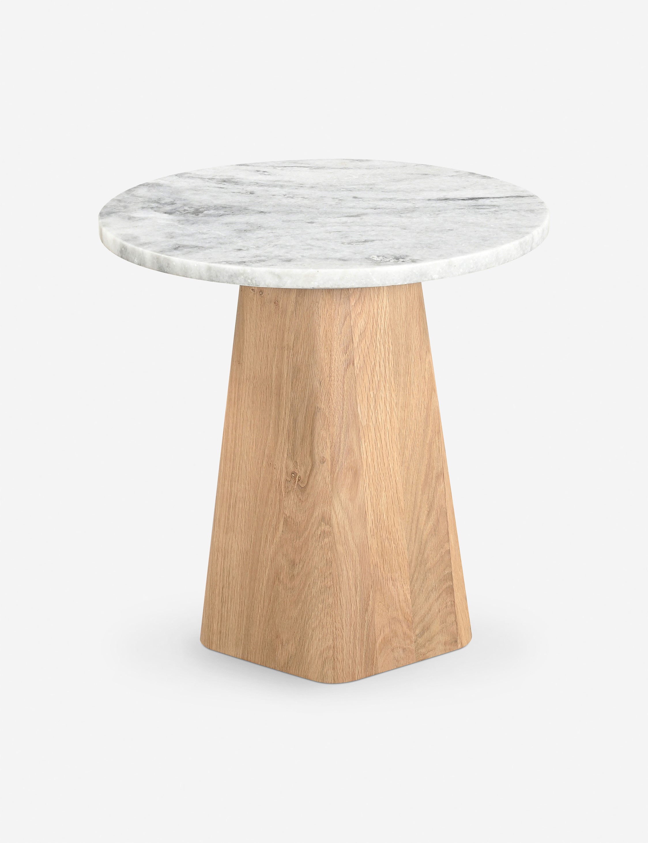 Hendel Round Side Table - Modern End Table for Living Room, Bedroom, or Office - Small Accent Table with Sturdy Metal Base - Perfect for Coffee, Books, or Decor