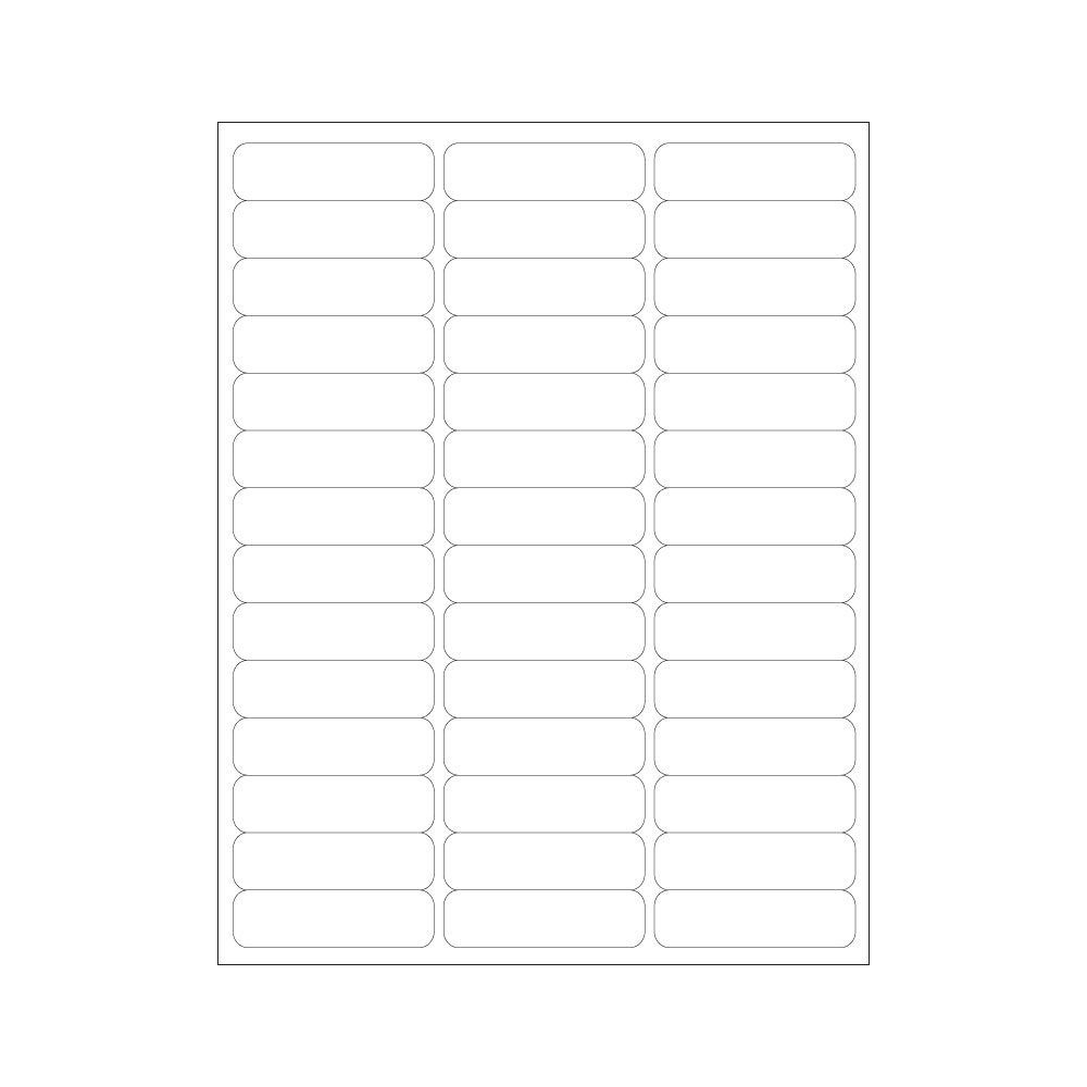 TM-ADMIT-42 White Laser Printer Labels - 2.625