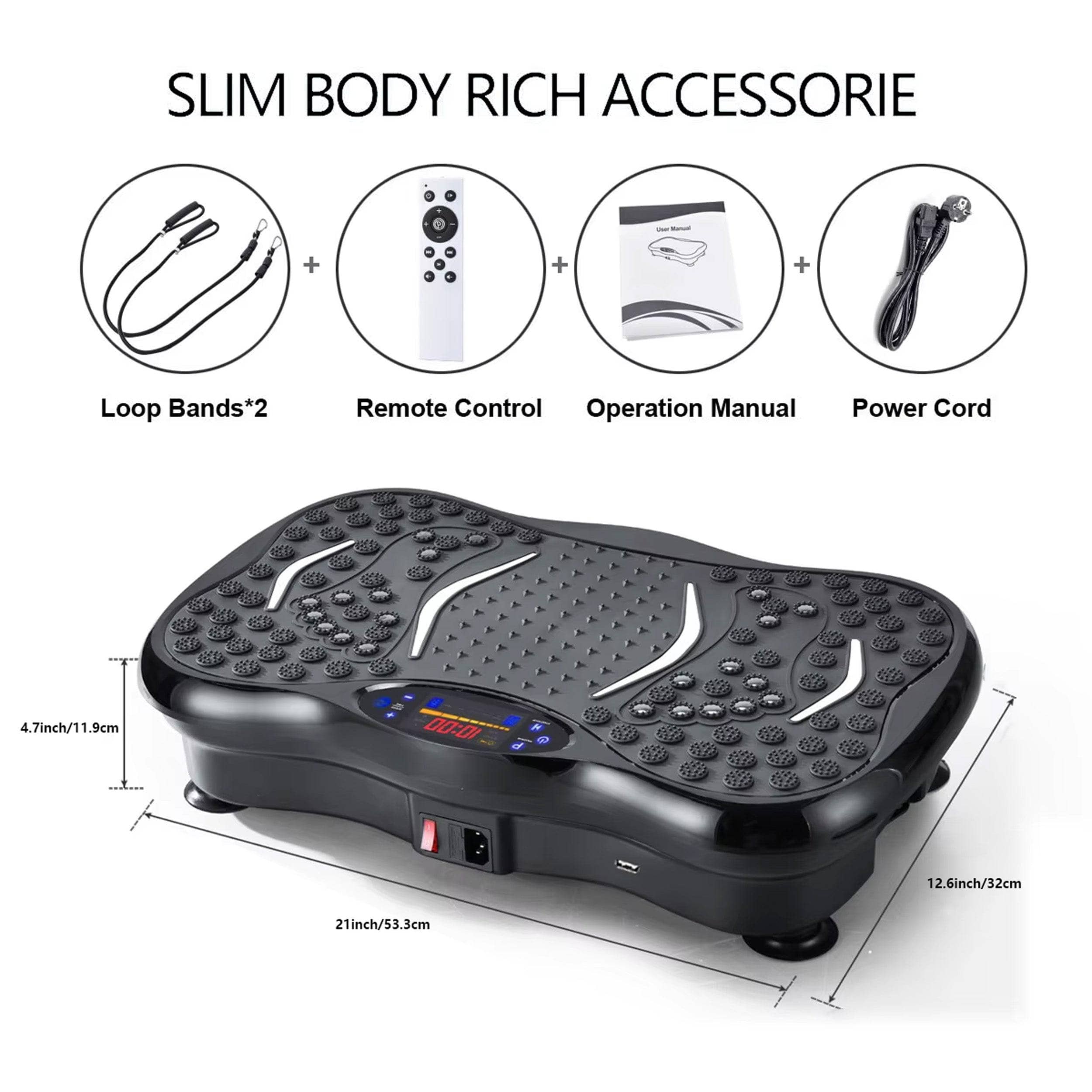 Best Balance Vibration Plate Exercise Machine for Home Workouts - Full Body Vibration Platform for Fitness, Weight Loss & Recovery - Perfect for Home Gym, Physical Therapy & Senior Exercise
