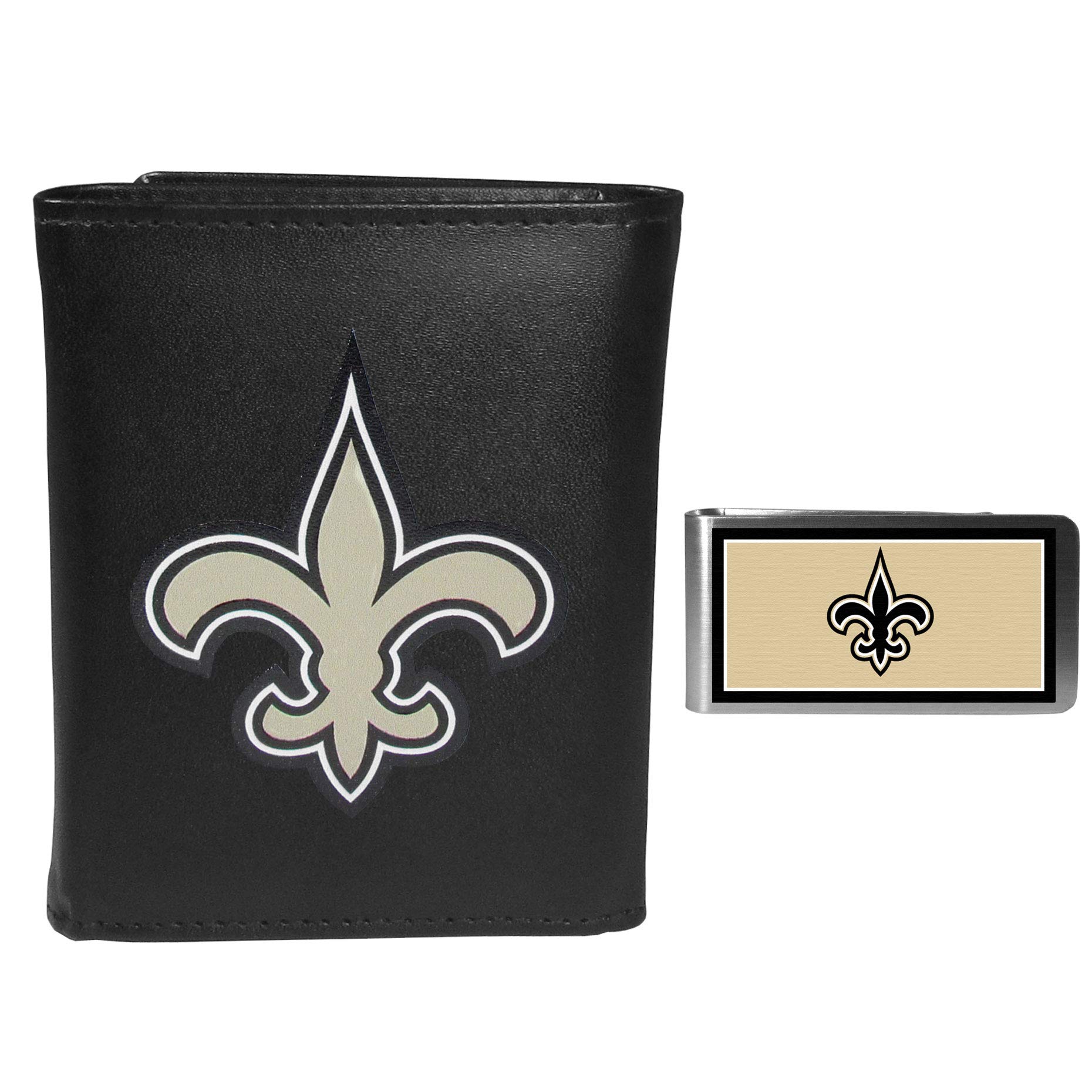 Premium Genuine Leather Tri-Fold Wallet with Money Clip for Men - Slim RFID Blocking Bifold Wallet - Ideal for Travel, Business & Everyday Use