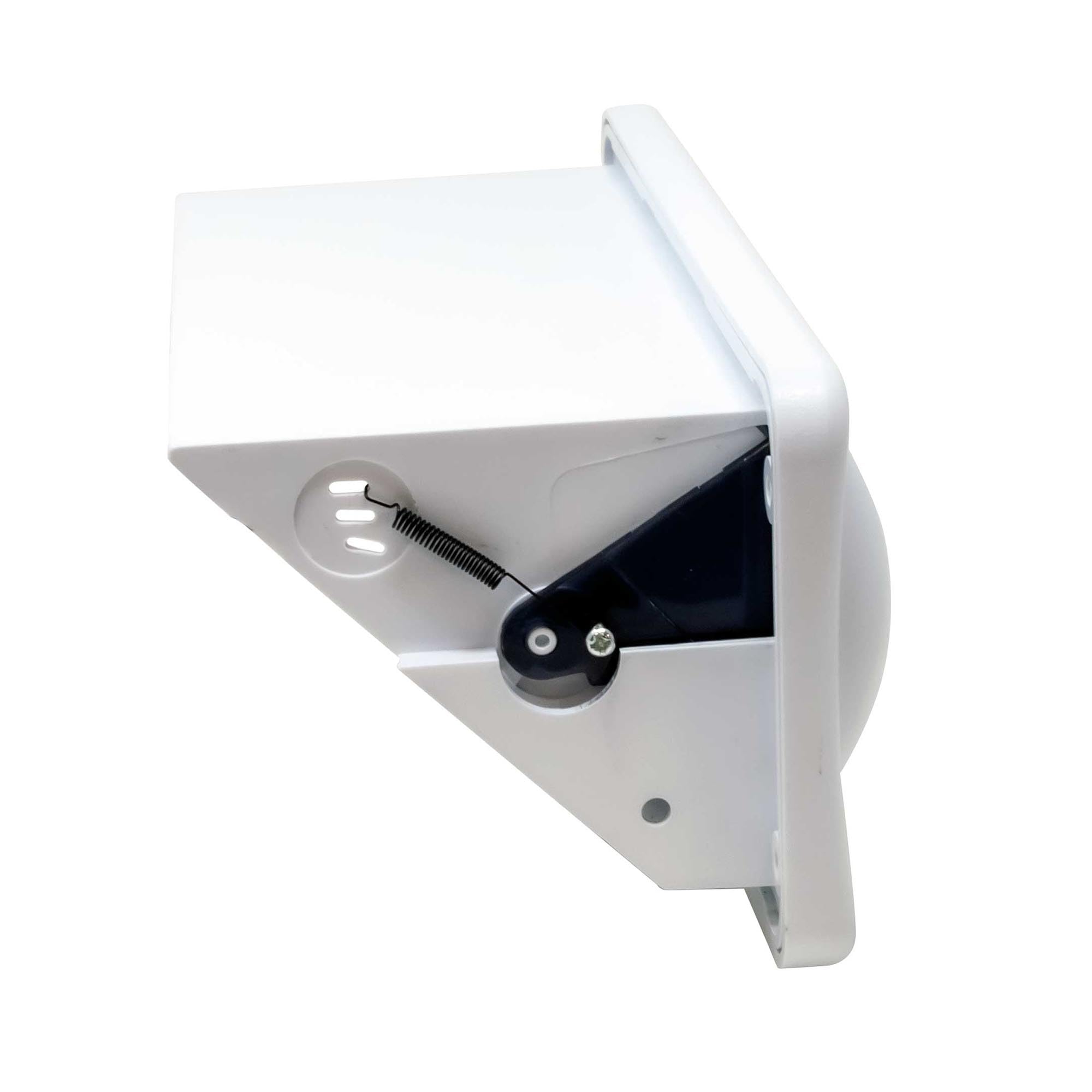 Creative Audio CAMC1W White Marine Single DIN Radio Mounting Kit with Retractable Cover - Perfect for Boats, Yachts & Marine Vehicles