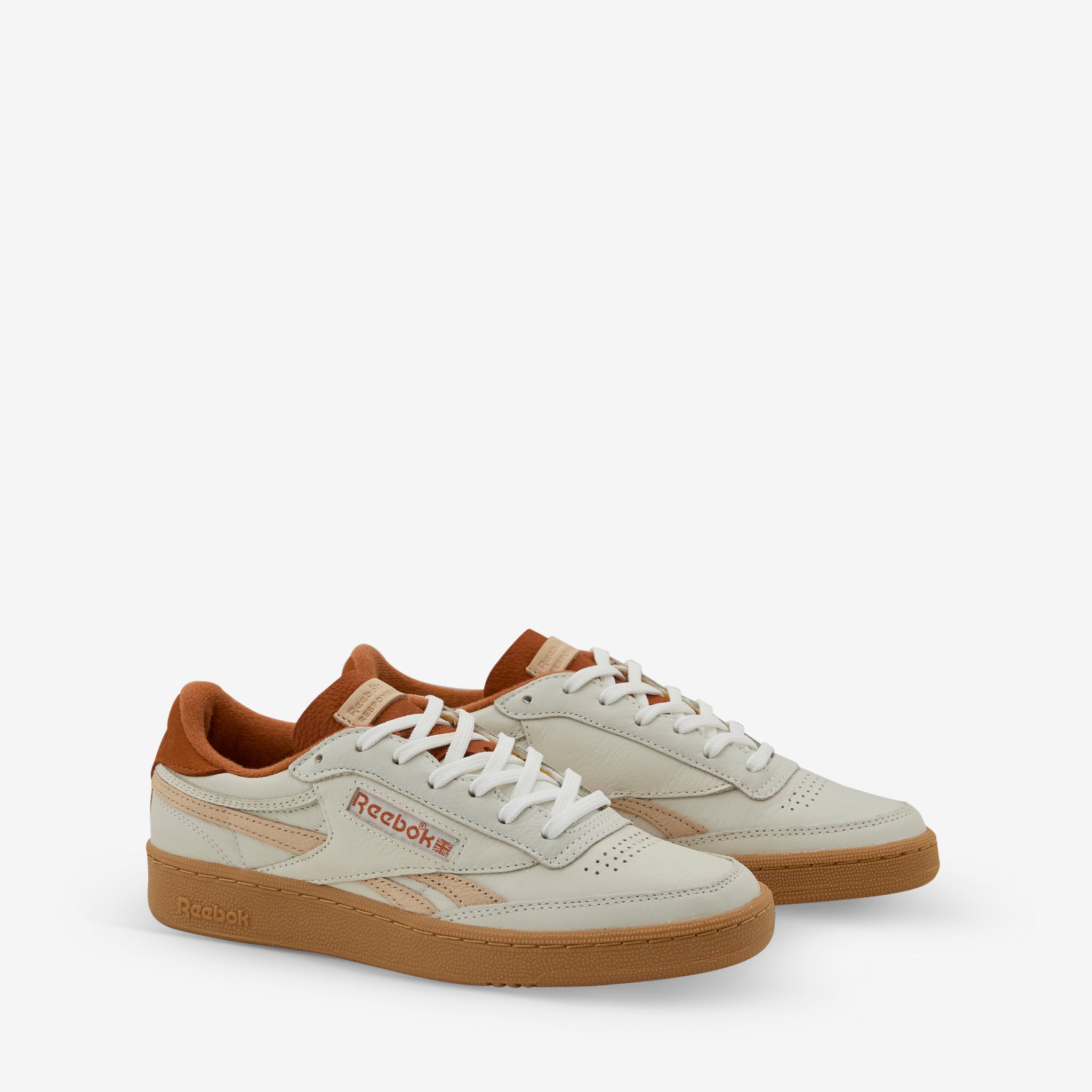 Club C Revenge Vintage Chalk Sneakers in Dark Ginger & Toast Colors - Perfect for Casual Wear, Street Style & Retro Fashion
