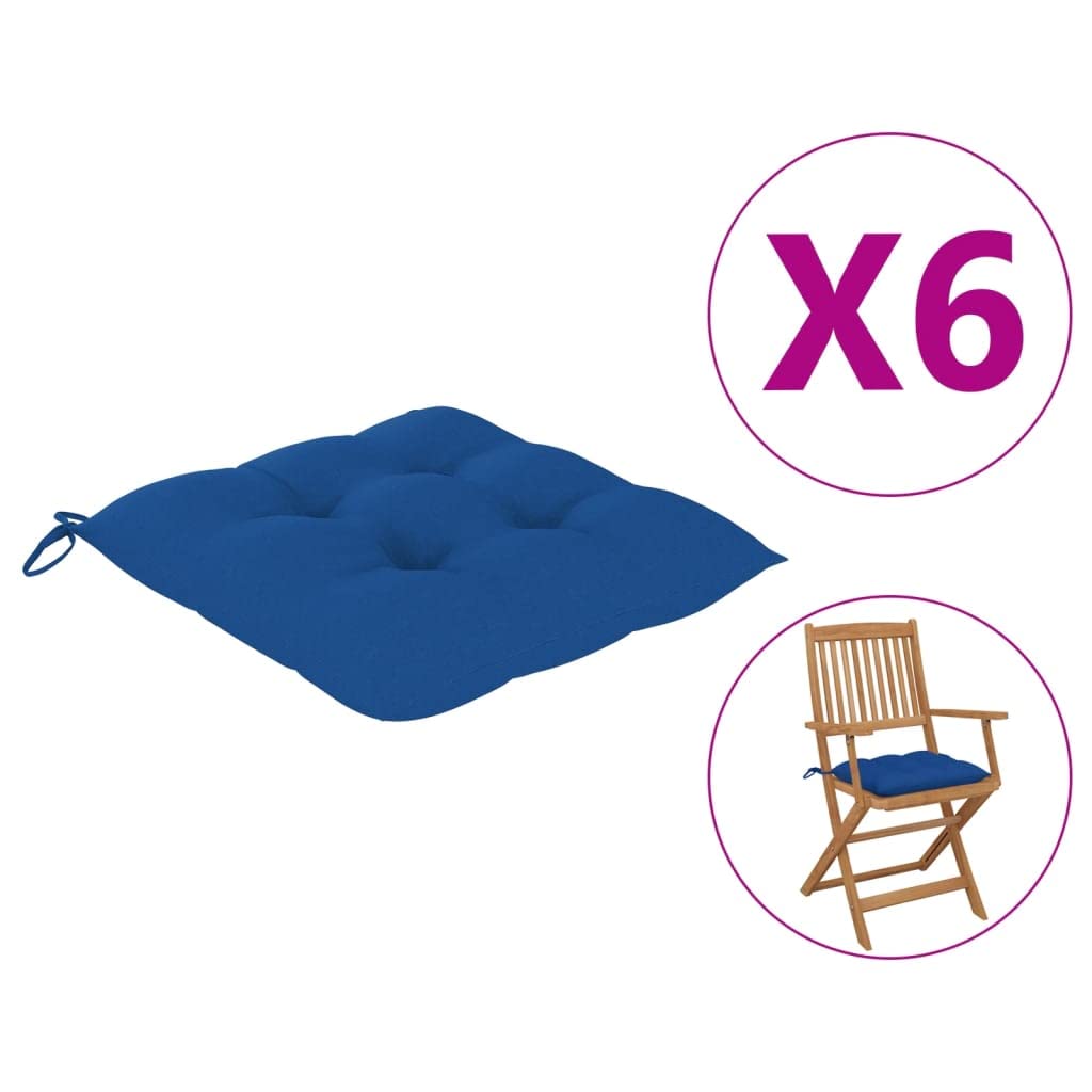 Premium Indoor/Outdoor Chair Cushions Set of 6 - 15.7