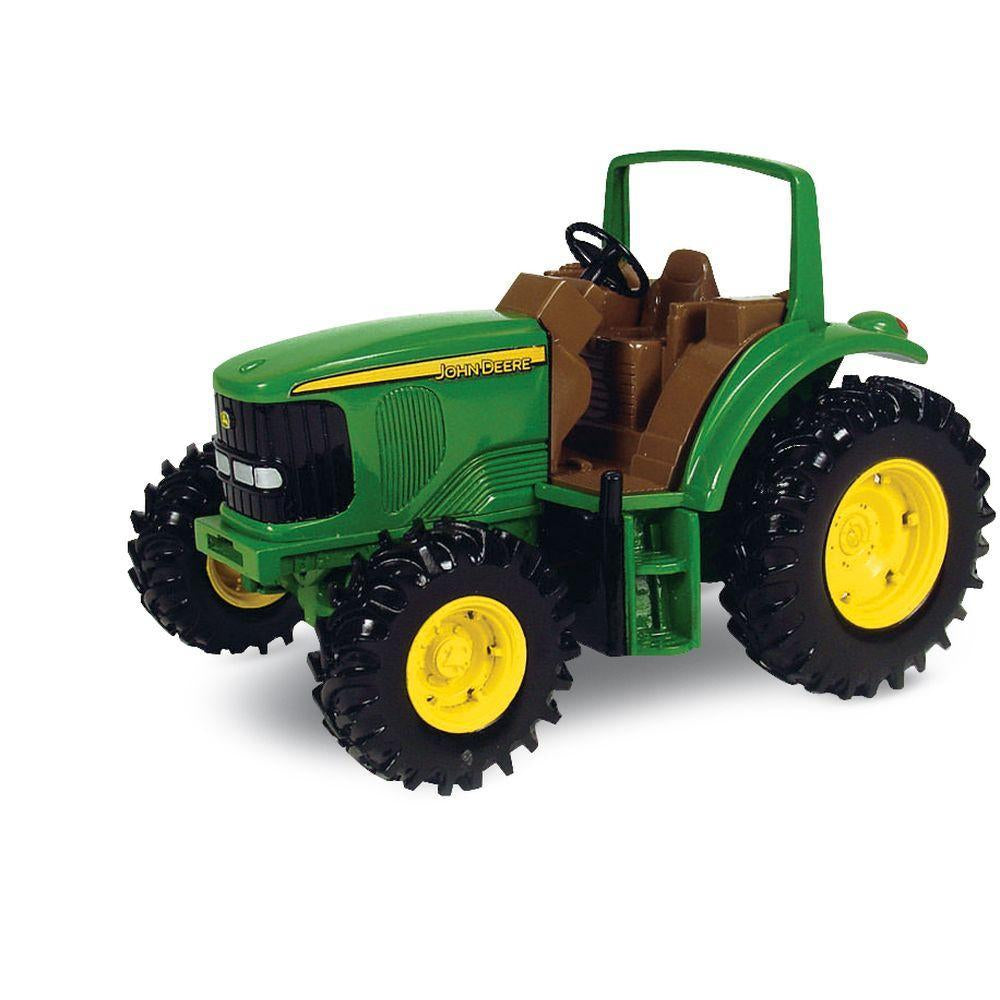 John Deere 28cm Tough Tractor Toy - Durable Farm Vehicle for Kids' Imaginative Play | Perfect for Outdoor Adventures & Farm-Themed Pretend Play