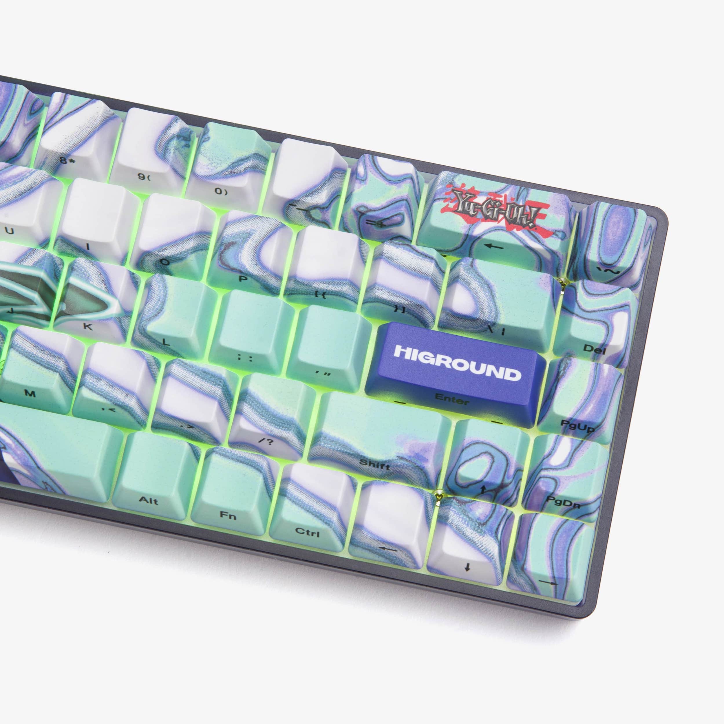 YGO x HG Basecamp 65HE Mechanical Keyboard - Dark Magician Theme - Custom Gaming Keyboard for Typing & Esports - Perfect for Gamers, Programmers & Keyboard Enthusiasts