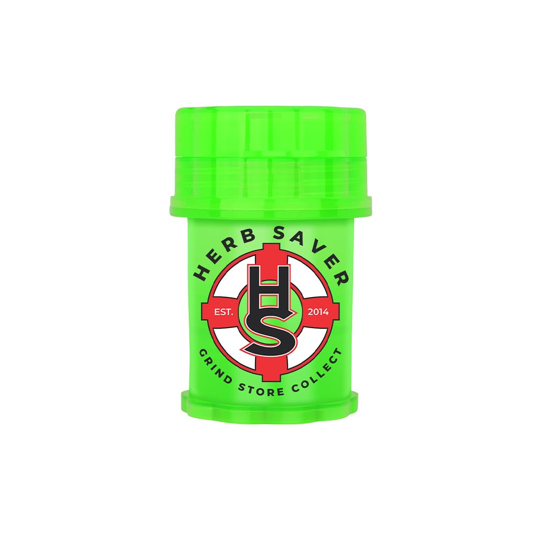 Premium Mini Herb Grinder - Medical-Grade Plastic with Razor-Sharp Teeth, Compact & Durable - Perfect for Grinding Herbs, Spices & Tobacco - Portable 1.5