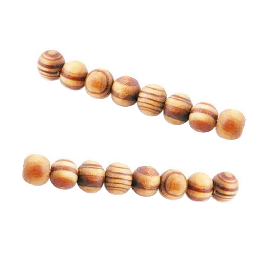 100Pcs 8mm Natural Wooden Beads for DIY Jewelry Making - Necklace, Bracelet, Earring, Anklet Craft Supplies - Perfect for Boho, Handmade & Festival Jewelry Projects