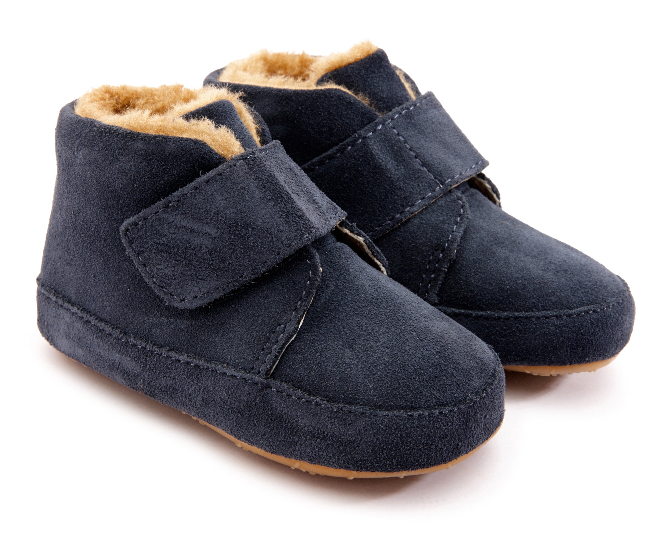 Old Soles 0044R Shloofy Sneaker Booties for Boys & Girls - Navy Suede Comfort Shoes for Toddlers | Perfect for Playtime, School & Outdoor Activities