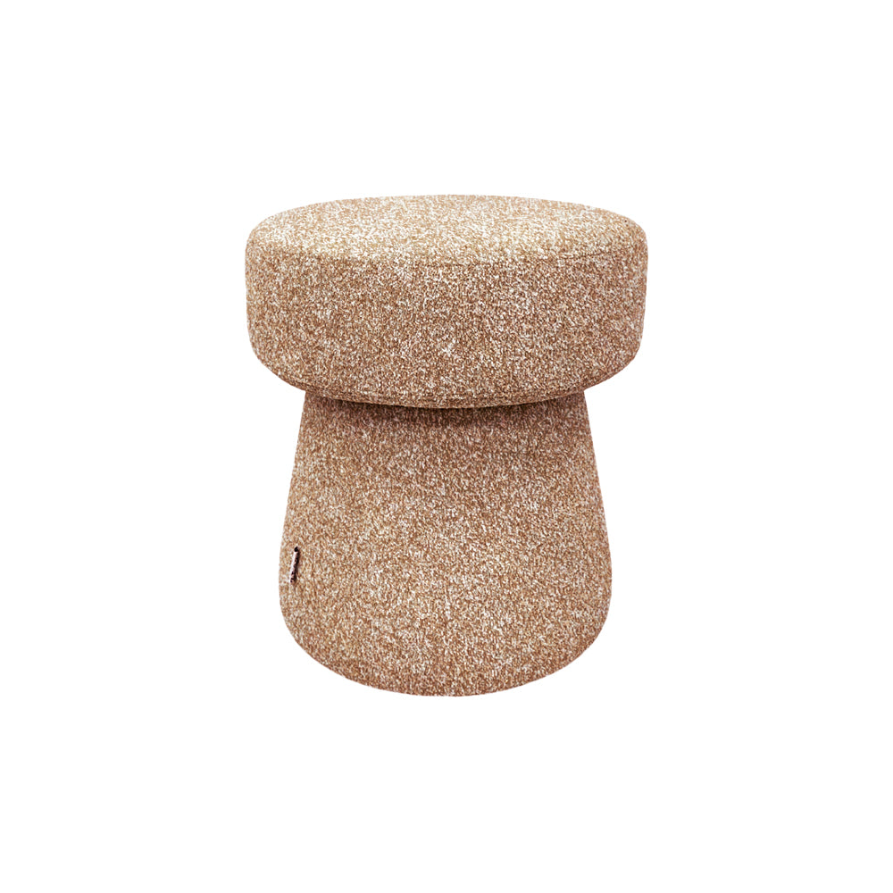 Nordic Ottoman - Modern Round Storage Ottoman with Linen Fabric, Footrest & Coffee Table for Living Room, Bedroom & Nursery - Perfect for Home Decor & Extra Seating