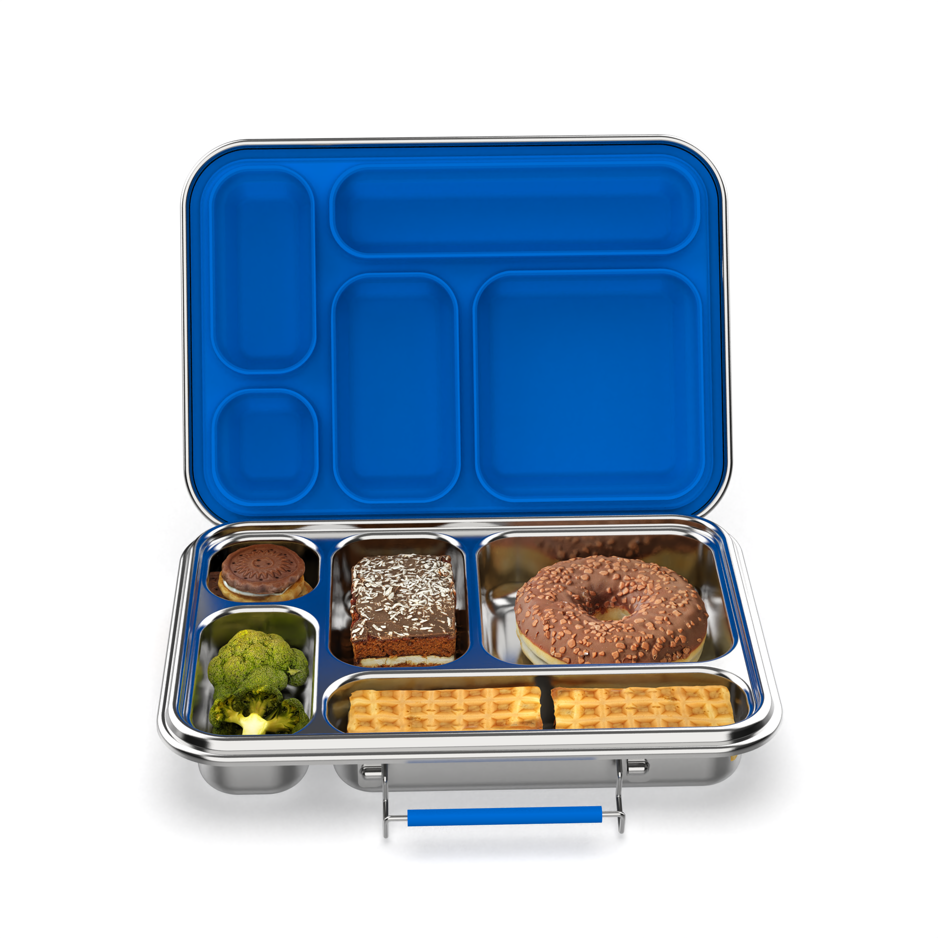 Leakproof 5-Compartment Stainless Steel Bento Lunch Box for Kids - 935ml (32oz) | Eco-Friendly & Durable Meal Container | Perfect for School, Picnics & Travel