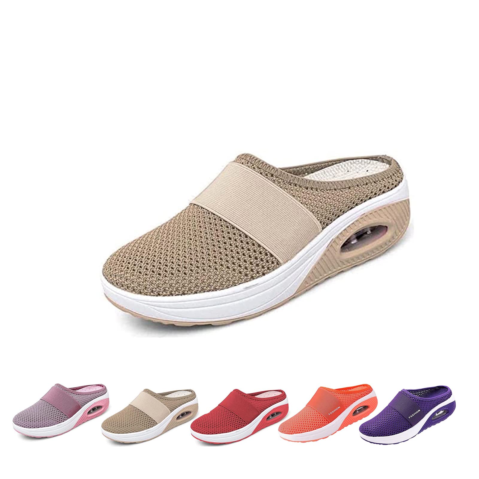 Breathable Air Cushion Slip-On Orthopedic Loafers for Women - Diabetic & Comfort Walking Shoes - Perfect for Work, Travel & Everyday Wear