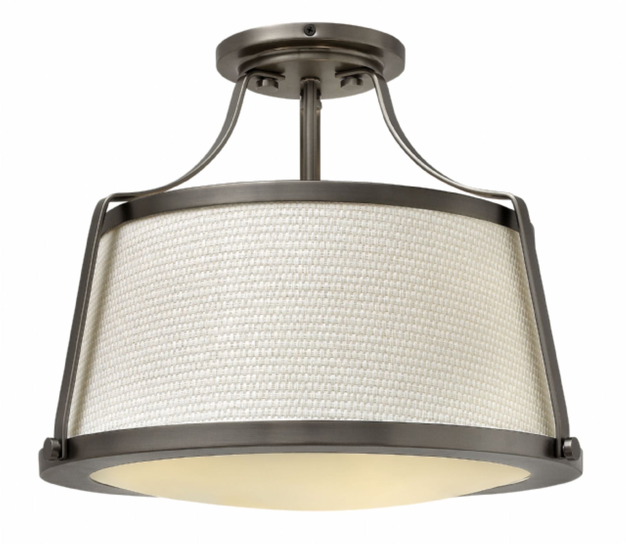 Charlotte Semi Flush Mount Ceiling Light - Modern LED Fixture for Bedroom, Kitchen, Hallway & Living Room Lighting