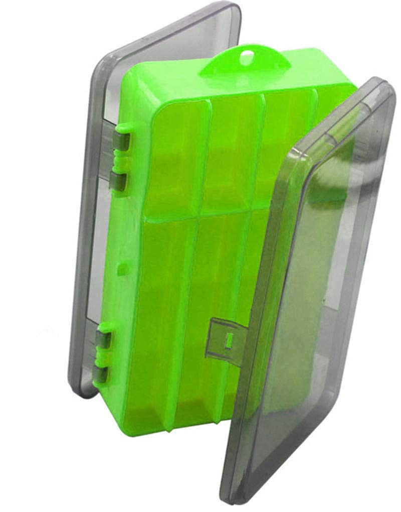 Toasis 2-Sided Plastic Fishing Lure Storage Box - Waterproof Tackle Organizer Container for Hooks, Baits & Small Fishing Gear - Perfect for Boat, Kayak & Shore Fishing Trips