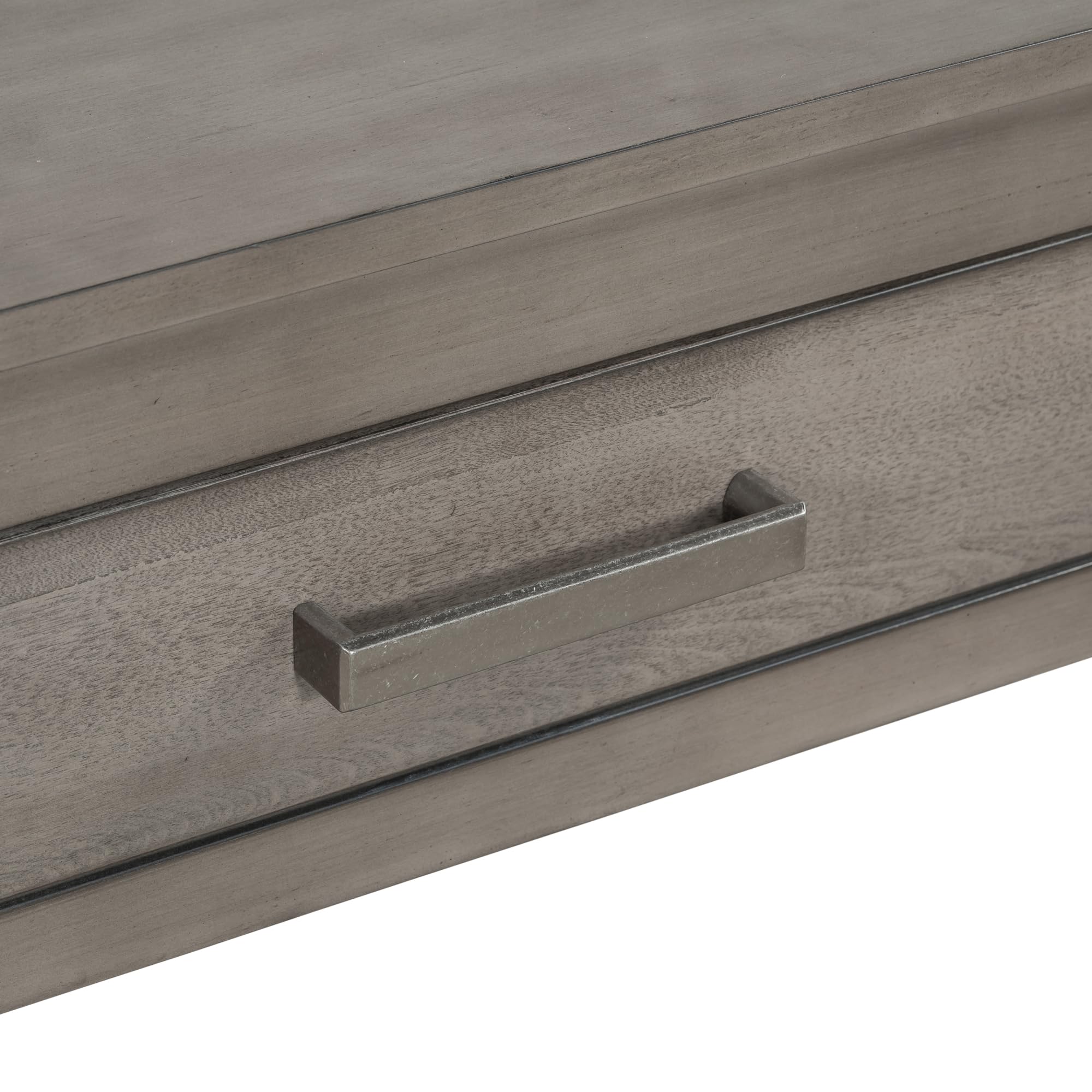 Modern Gray 3-Drawer Console Table with Shelf - Entryway Sofa Table for Hallway, Living Room, Foyer & Corridor - Perfect for Home Decor & Small Space Organization