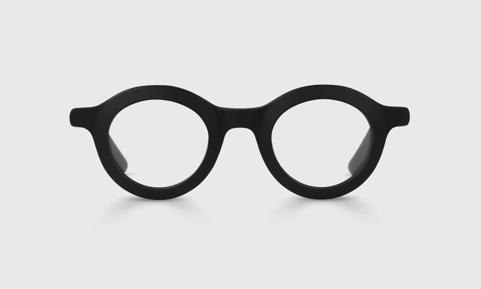 Ubermensch Color 00 Matte Black Glasses - Stylish Matte Black Frame with Temples for Men & Women | Perfect for Daily Wear, Work, and Fashion Accessories