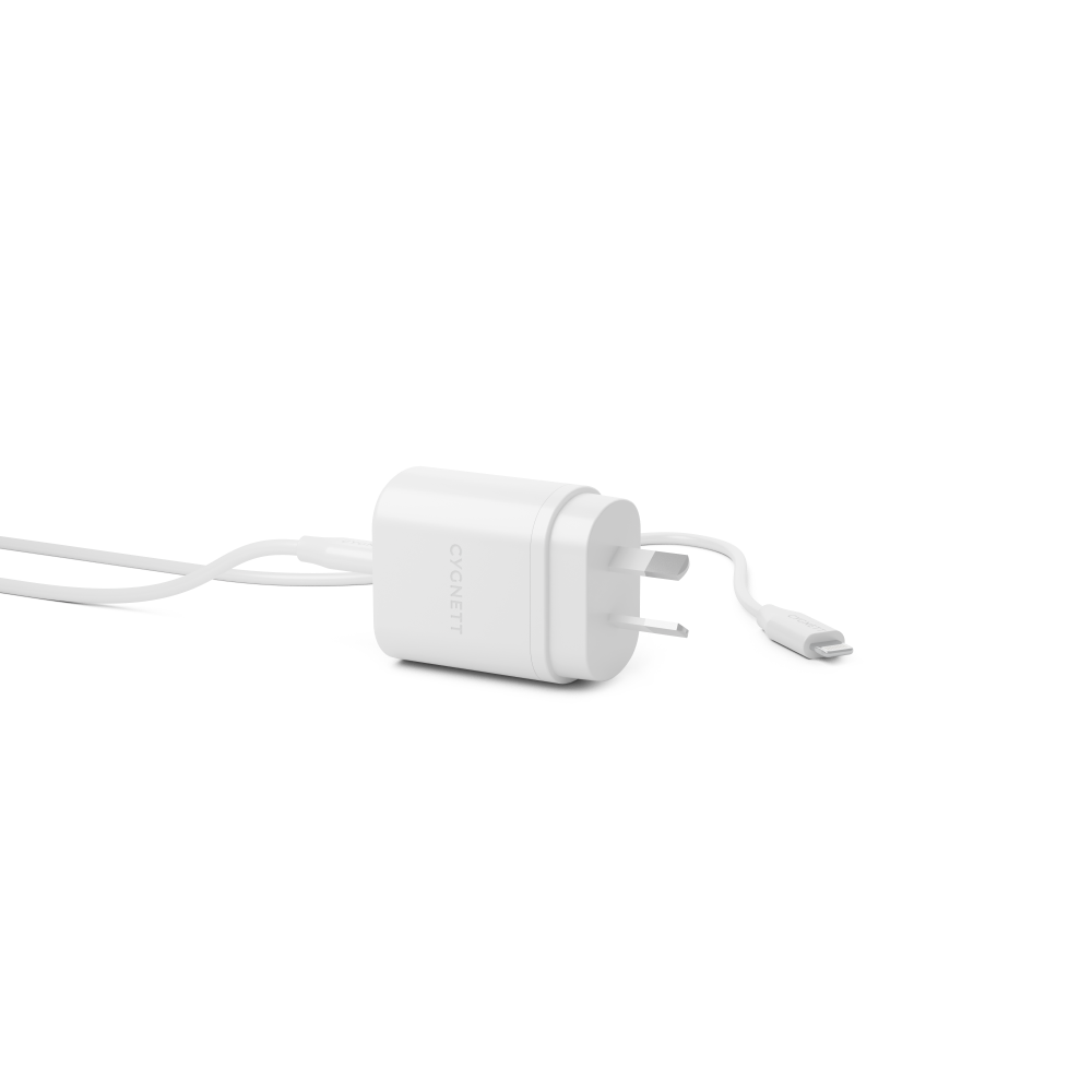 20W USB C Wall Charger Fast Charging Block with 1.2M Lightning to USB C Cable - Compatible with iPhone 14/13/12/11/Pro/Max, iPad & AirPods | Perfect for Home, Office & Travel