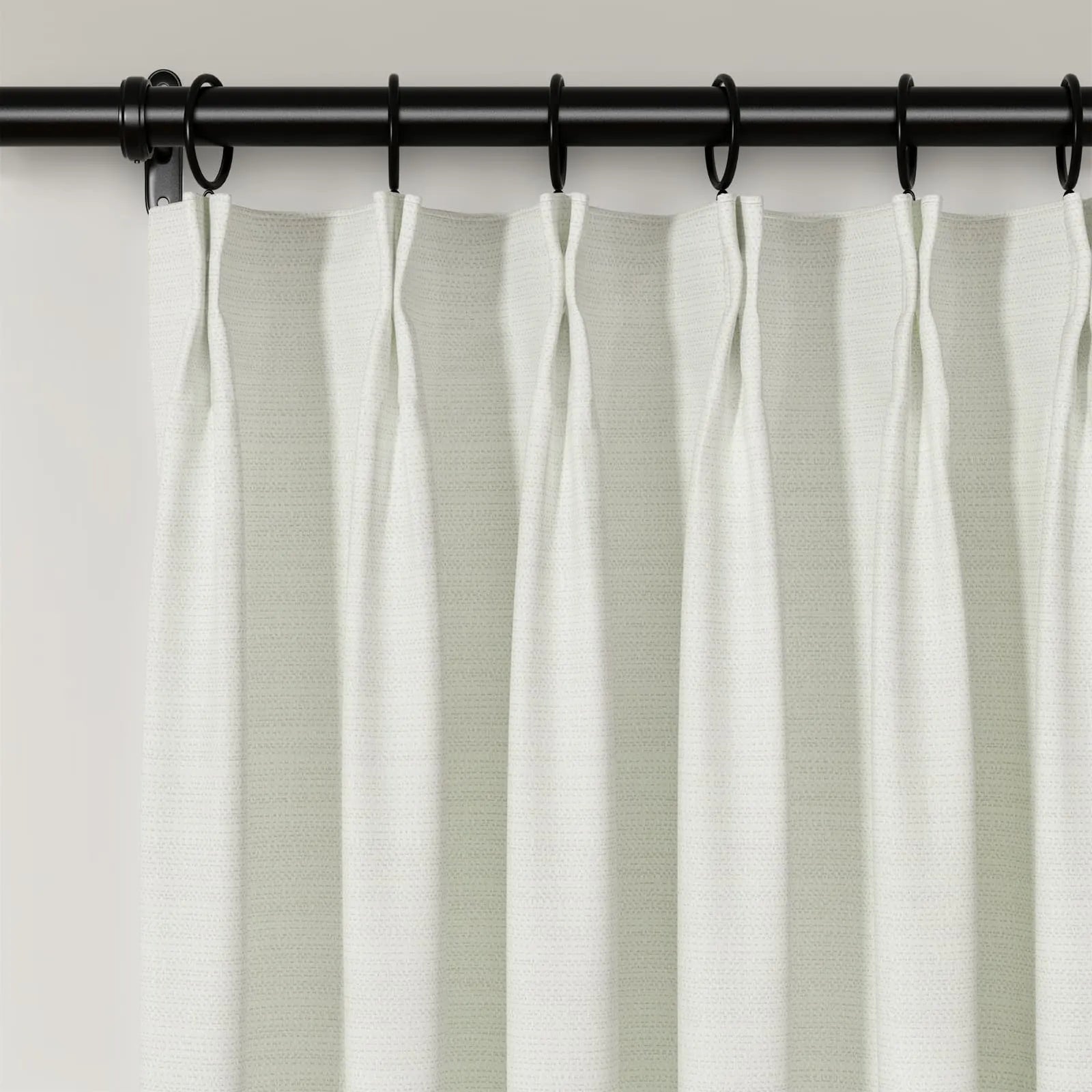 Lydia Diamond Jacquard Pleated Curtains - Elegant Window Treatments for Living Room, Bedroom & Dining Room Decor