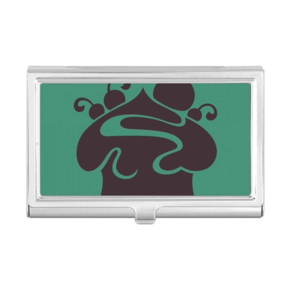 Black Cherry Ice Cream Themed Business Card Holder - Sleek Pocket Case Wallet for Cards, Credit Cards & IDs - Perfect for Office, Networking & Professional Events