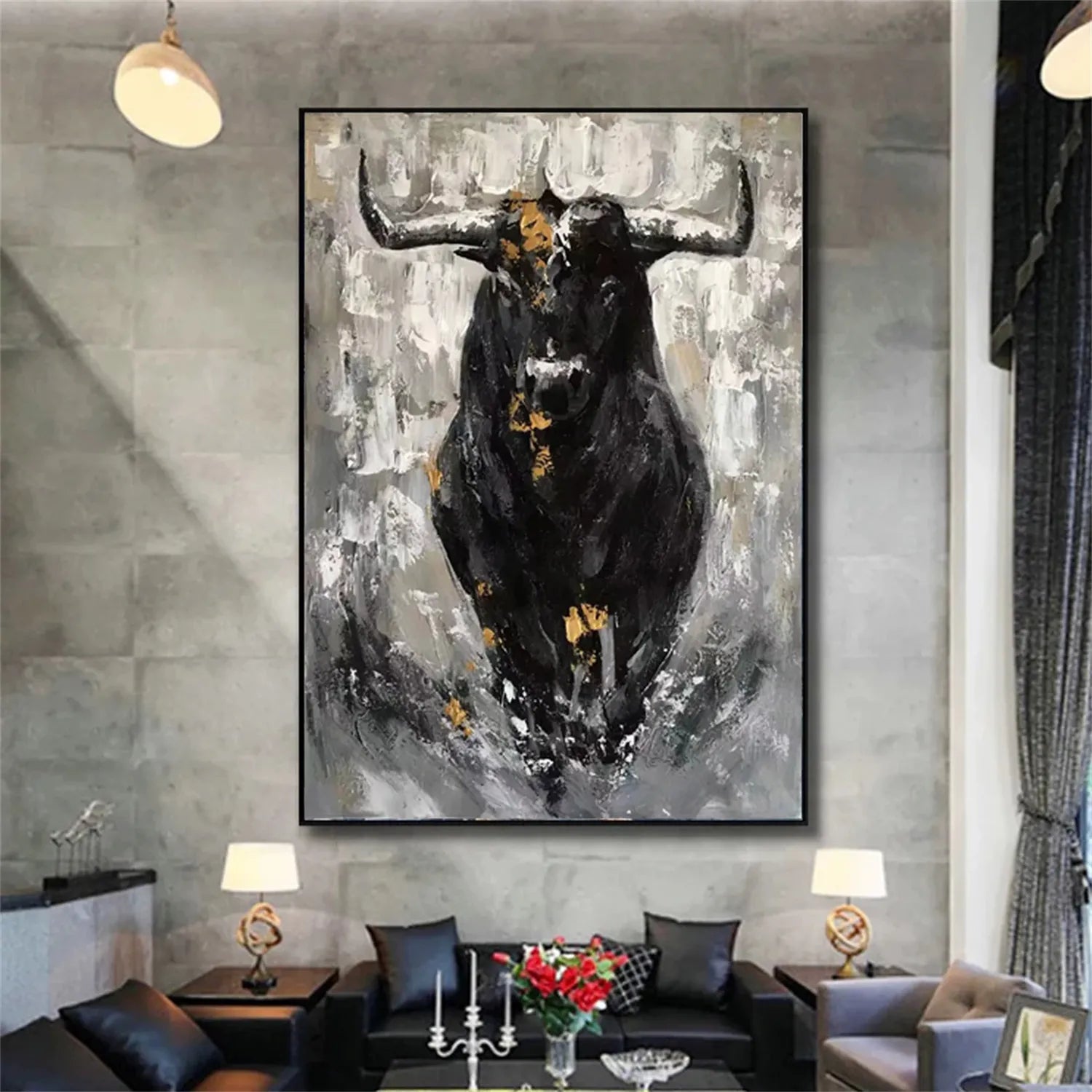 Animal Art Painting #AP058 - Handmade Wildlife Canvas Art for Home & Office Decor | Perfect for Living Room, Bedroom, or Gift