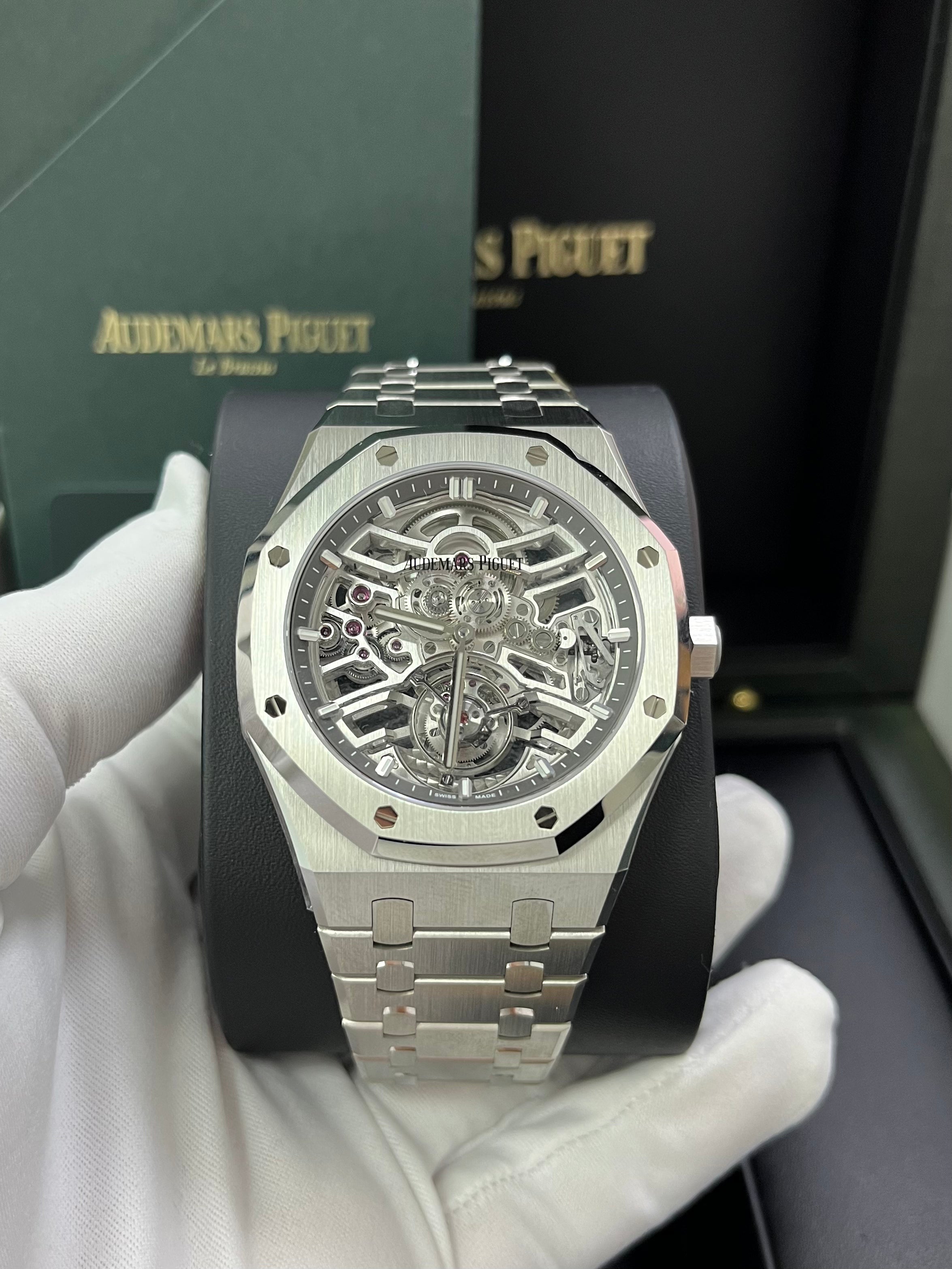 Audemars Piguet Royal Oak Tourbillon Flying Tourbillon Skeleton Watch 26735ST.OO.1320ST.02 - Luxury Men's Timepiece for Business Meetings & Special Occasions