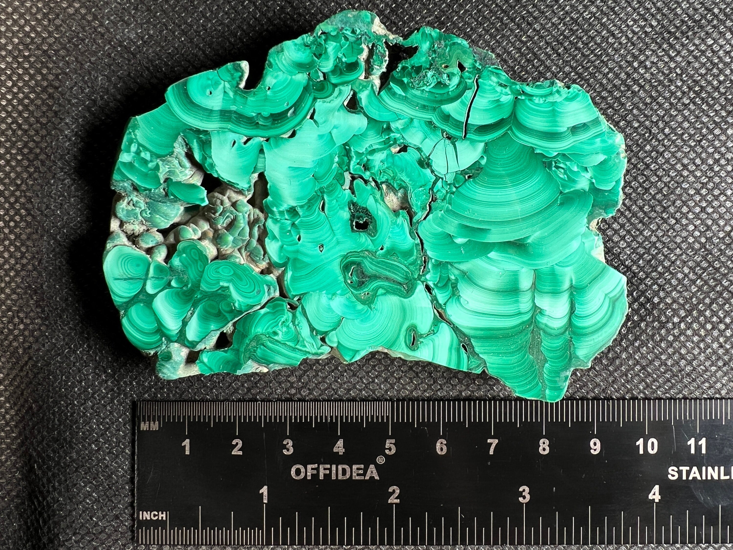 Premium Green Malachite Crystal Slab - Natural Stone for Jewelry Making, Unique Handcrafted Gift, Elegant Home Decor (50402) | Perfect for DIY Crafts, Meditation Spaces & Luxury Interior Design