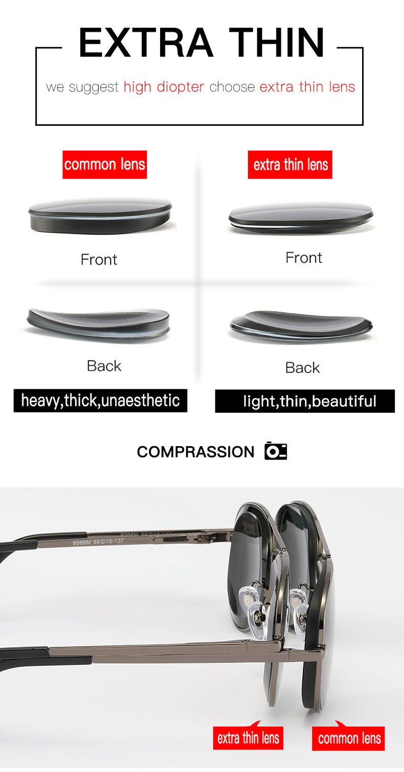 Aidien Men's Full Rim Oversized Oval Alloy Double Bridge Reading Glasses & Sunglasses - Stylish Eyewear for Reading, Driving, and Outdoor Activities